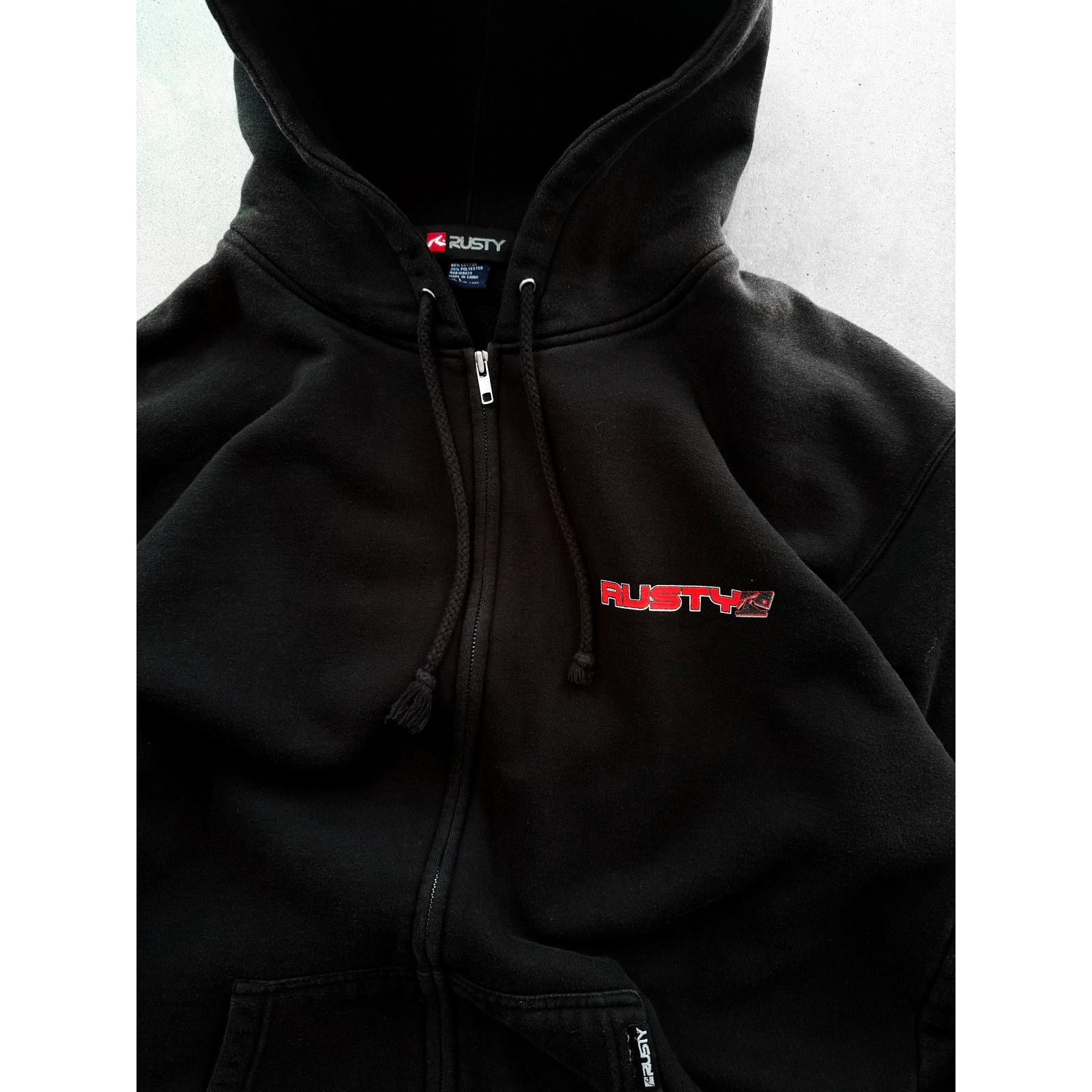 Vintage 1990s Rusty Surfboards Zip Up Hoodie Size XL Size US XL / EU 56 / 4 - 3 Thumbnail