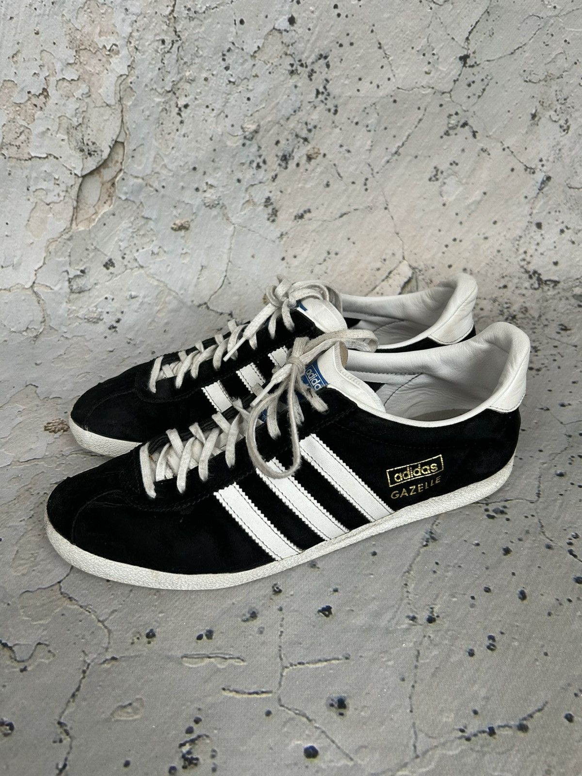 Adidas Vintage Adidas Gazelle Black Sneakers Retro Streetwear Size US 8.5 / EU 41-42 - 3 Thumbnail