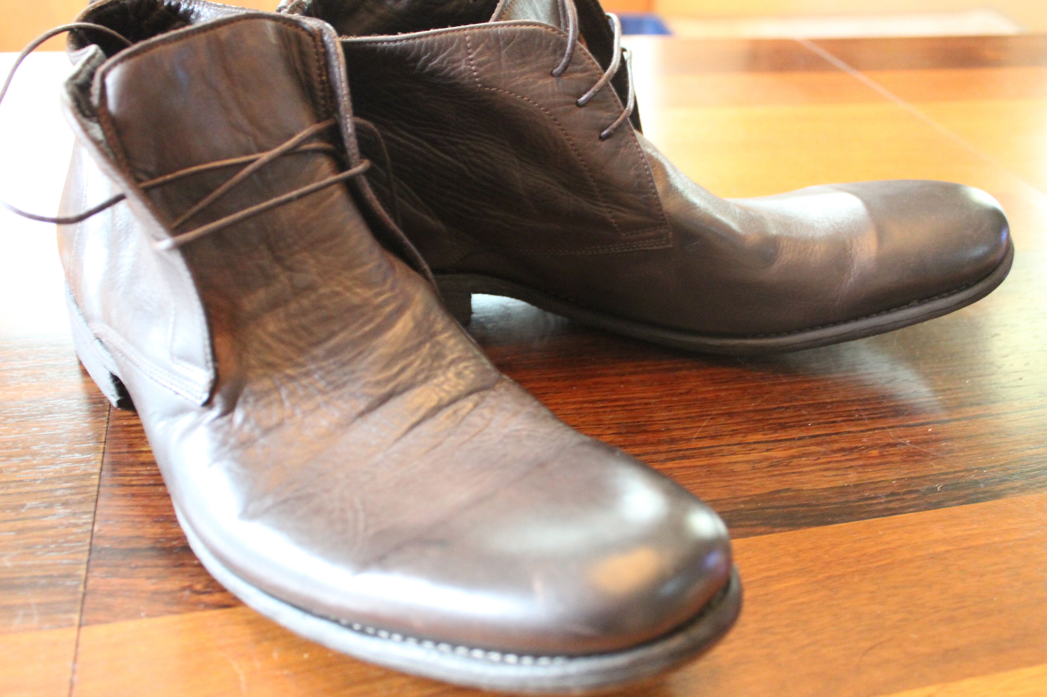 John Varvatos Varvatos Collection Washed Leather Chukka Boot | Circa 2003 Size US 11 / EU 44 - 9 Thumbnail