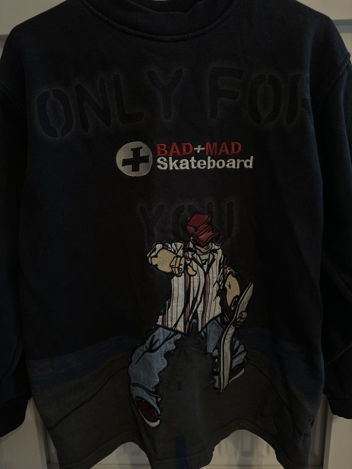Vintage Bad + Mad hardwear skateboarding sweatshirt 90s vintage Size US S / EU 44-46 / 1 - 2 Thumbnail