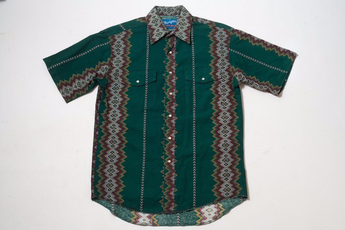 Wrangler Wranlger Pearl Snap Vintage Western Shirt Size US M / EU 48-50 / 2 - 1 Thumbnail