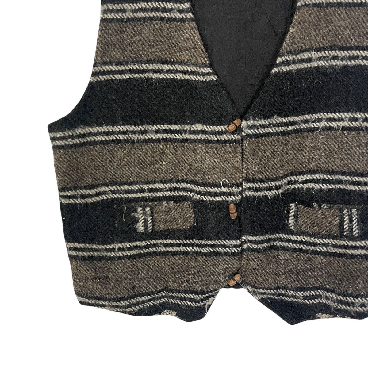 Chicos Vintage Japanese Designer Aztex Navajo Art Wool Vest Size US M / EU 48-50 / 2 - 2 Thumbnail