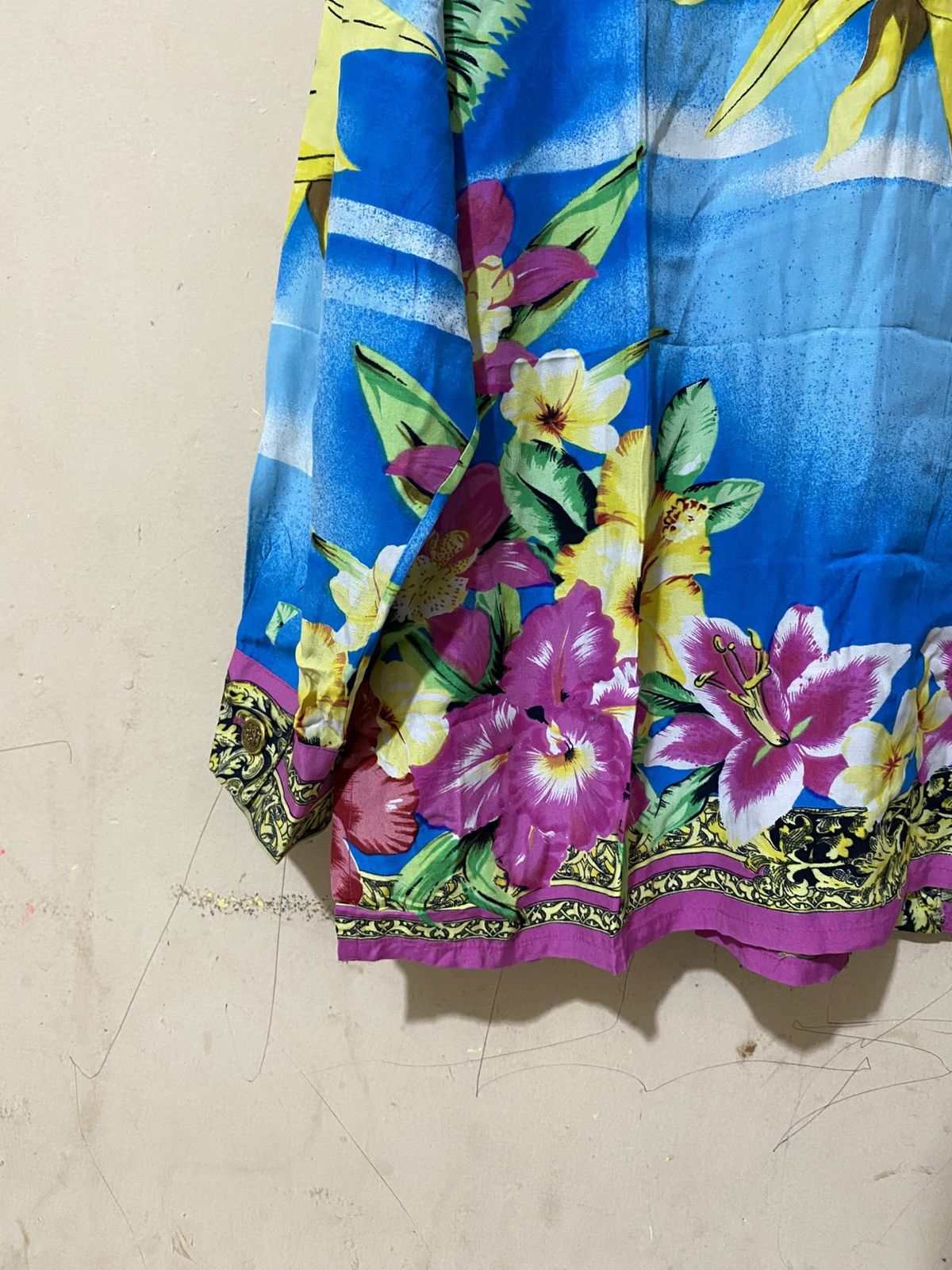 Other 90s Rare Mondi Boroque Silk Shirt Like Versace Size L / US 10 / IT 46 - 13 Thumbnail