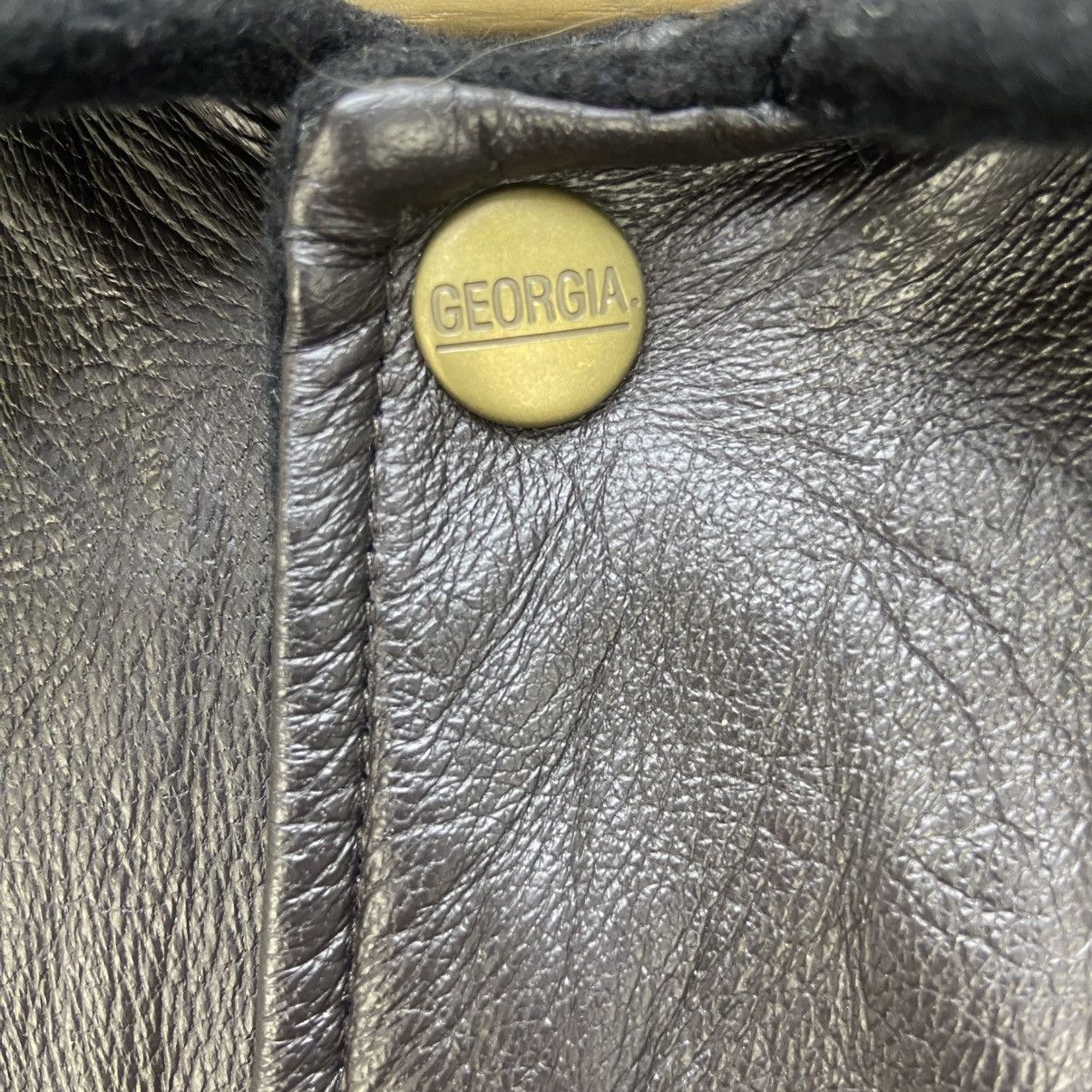 Japanese Brand Vintage American Classic Georgia Coffee Leather Varsity Size US M / EU 48-50 / 2 - 8 Thumbnail