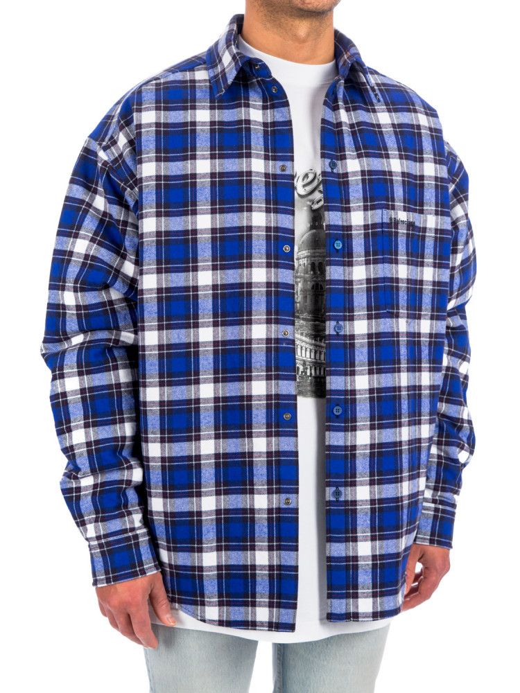 Balenciaga o1mt1gz0924 BB Corp Padded Shirt Large Fit in Multicolor Size US S / EU 44-46 / 1 - 4 Thumbnail