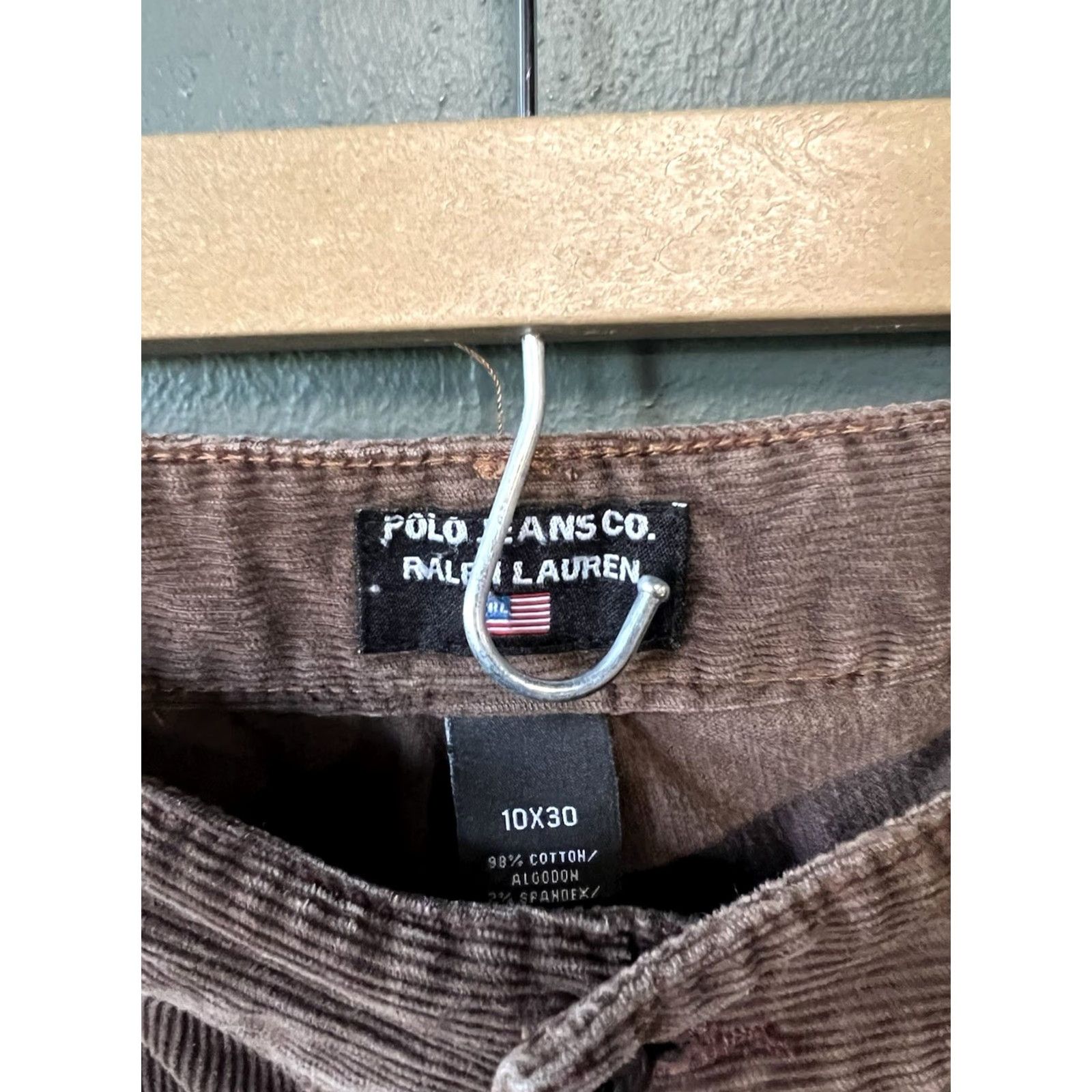Polo Ralph Lauren VINTAGE Polo Ralph Lauren Women's Brown Corduroy Straight Leg Pants 10 x 30 Pants Brown Polo Ralph Lauren Women's Corduroy Chino Straight 10 Mens? Size 32" / US 10 / IT 46 - 3 Thumbnail