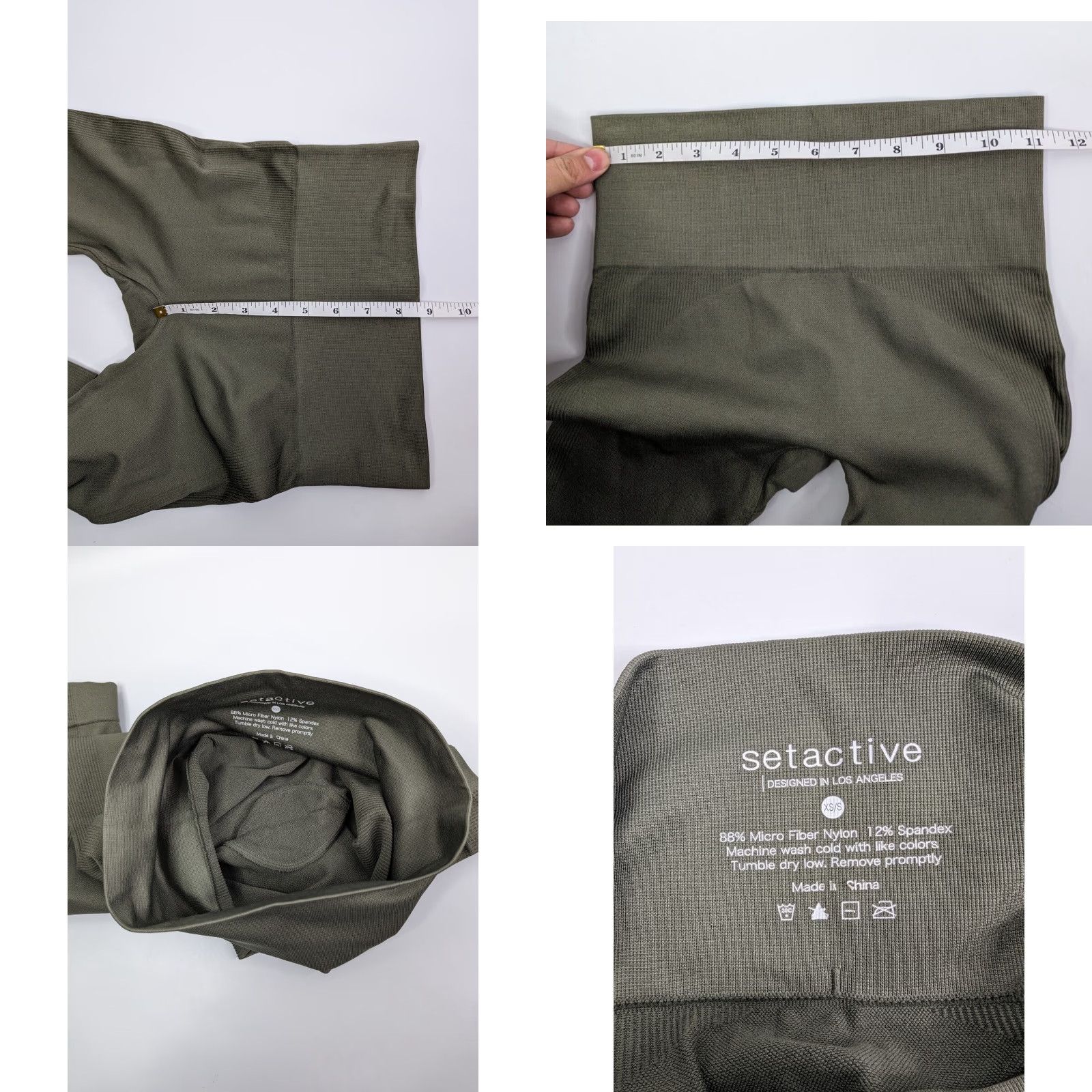 Vintage VINTAGE Set Active Sculptflex Leggings in Willow Green Women’s XS/S Leggings Womens XS/S Green Sculptflex Activewear Size 26" / US 2 / IT 38 - 8 Thumbnail