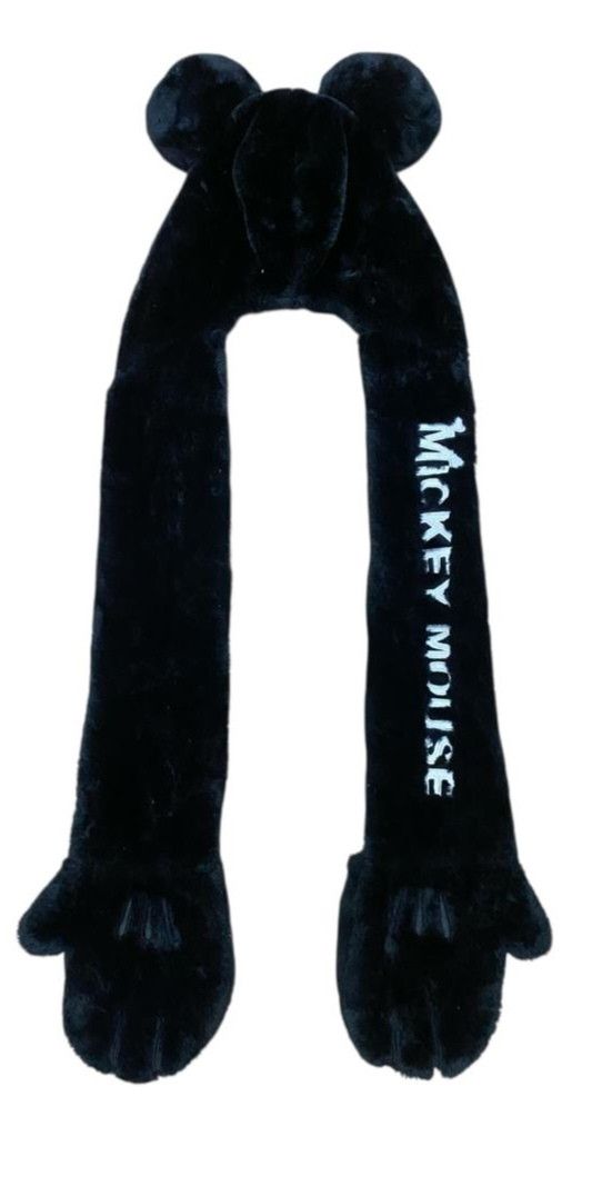 Disney Disney Mickey Mouse Fluffy Cap Long Scarf Tokyo DisneyJapan Size ONE SIZE - 3 Thumbnail