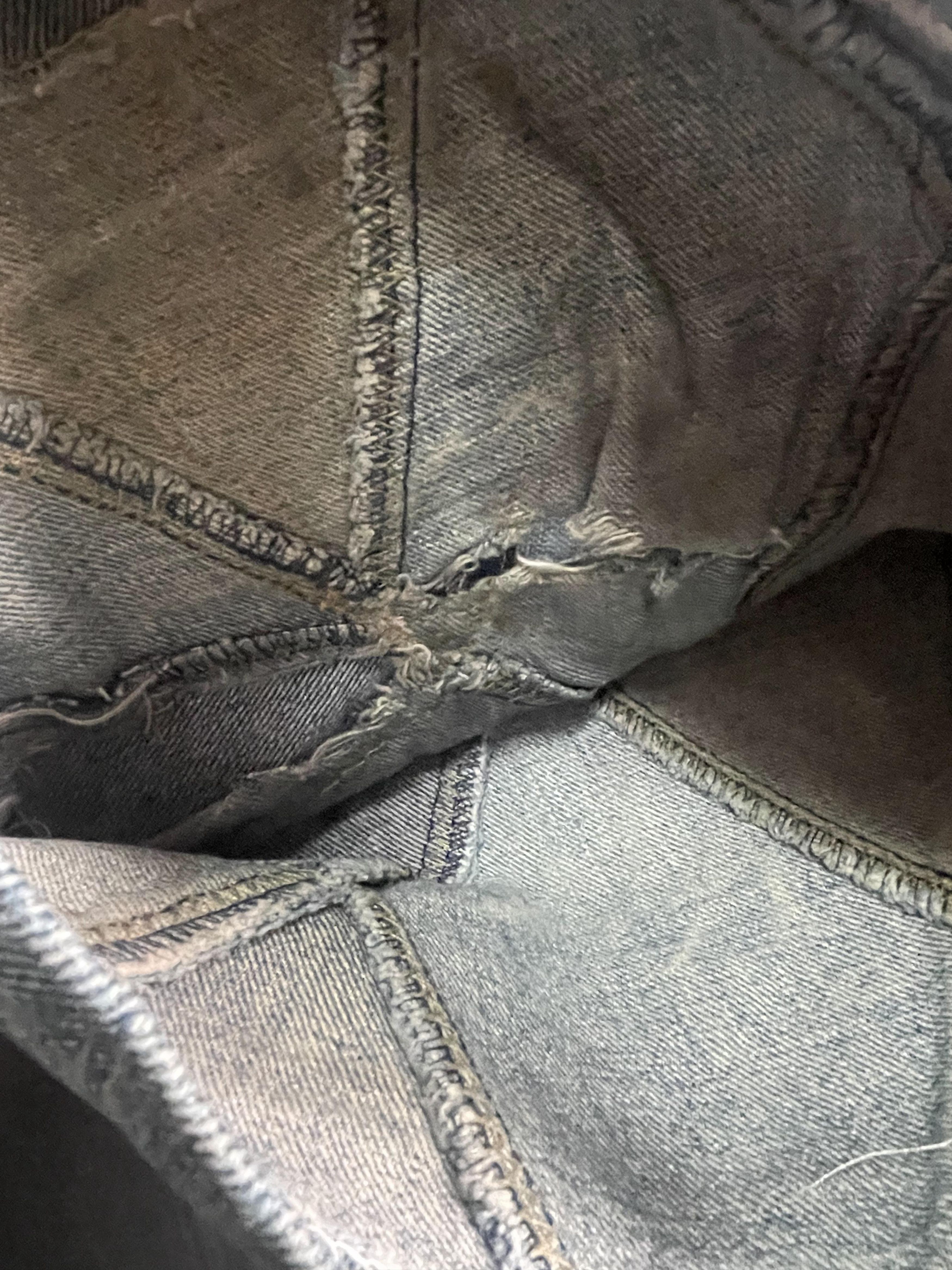 Indigo Indigo Gold Custom Patched Denim Size US 41 - 14 Thumbnail