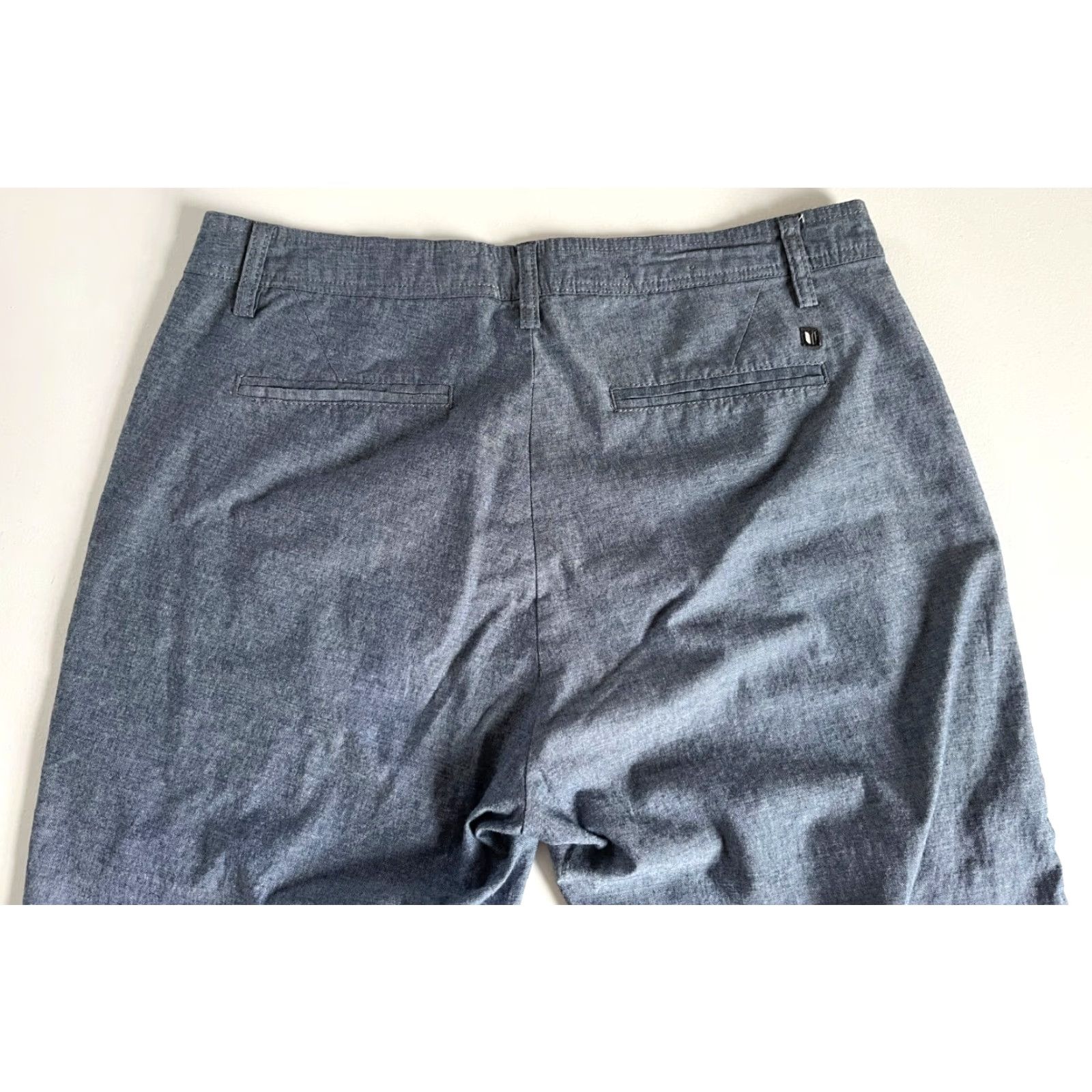 Vintage Linksoul Men’s Chambray Pants Lightweight 32 Blue Regular Inseam 28 Flat Front Casual Size US 32 / EU 48 - 5 Thumbnail