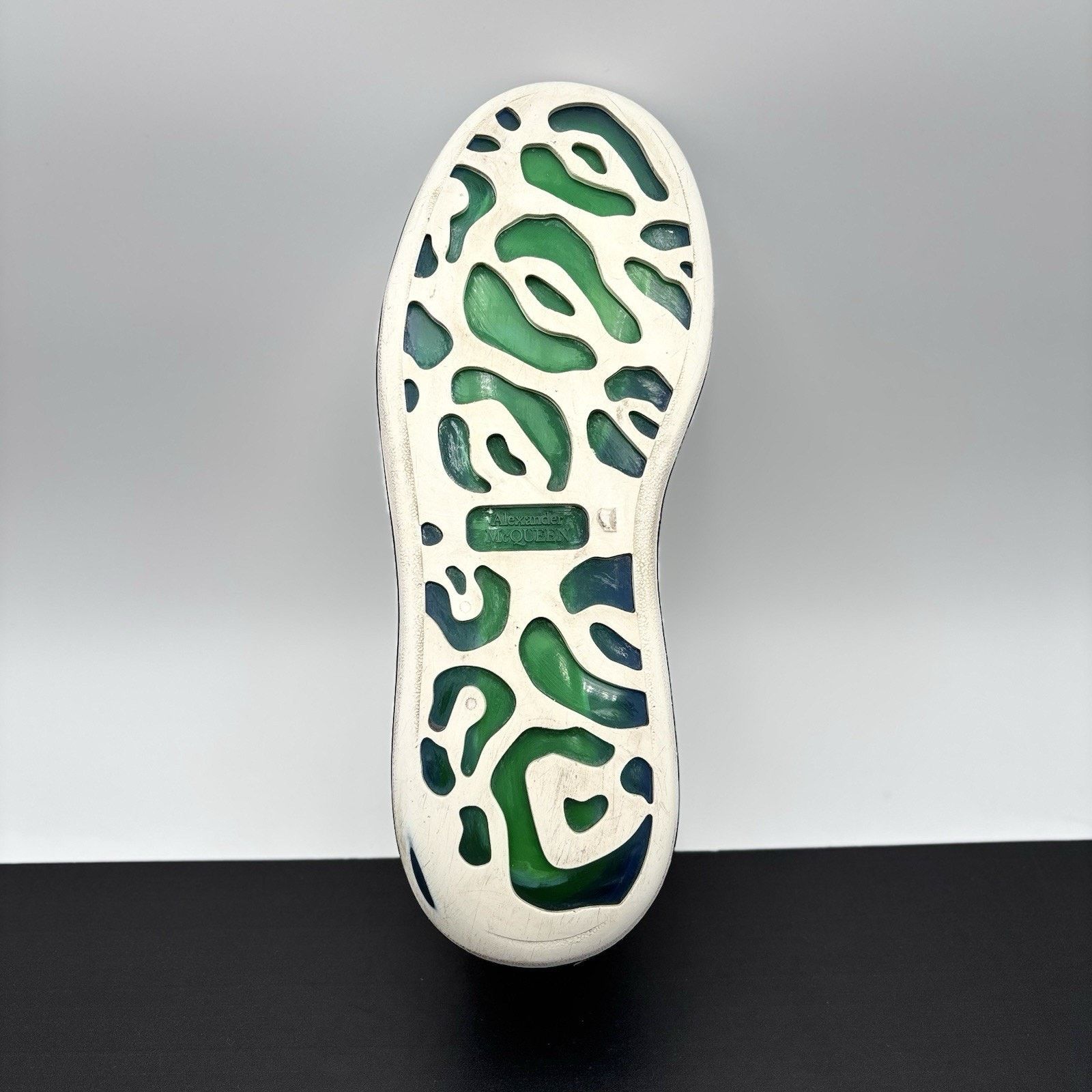 Alexander McQueen Alexander McQueen ' Transparent Sole White, Lime ' Size US 12 / EU 45 - 8 Thumbnail