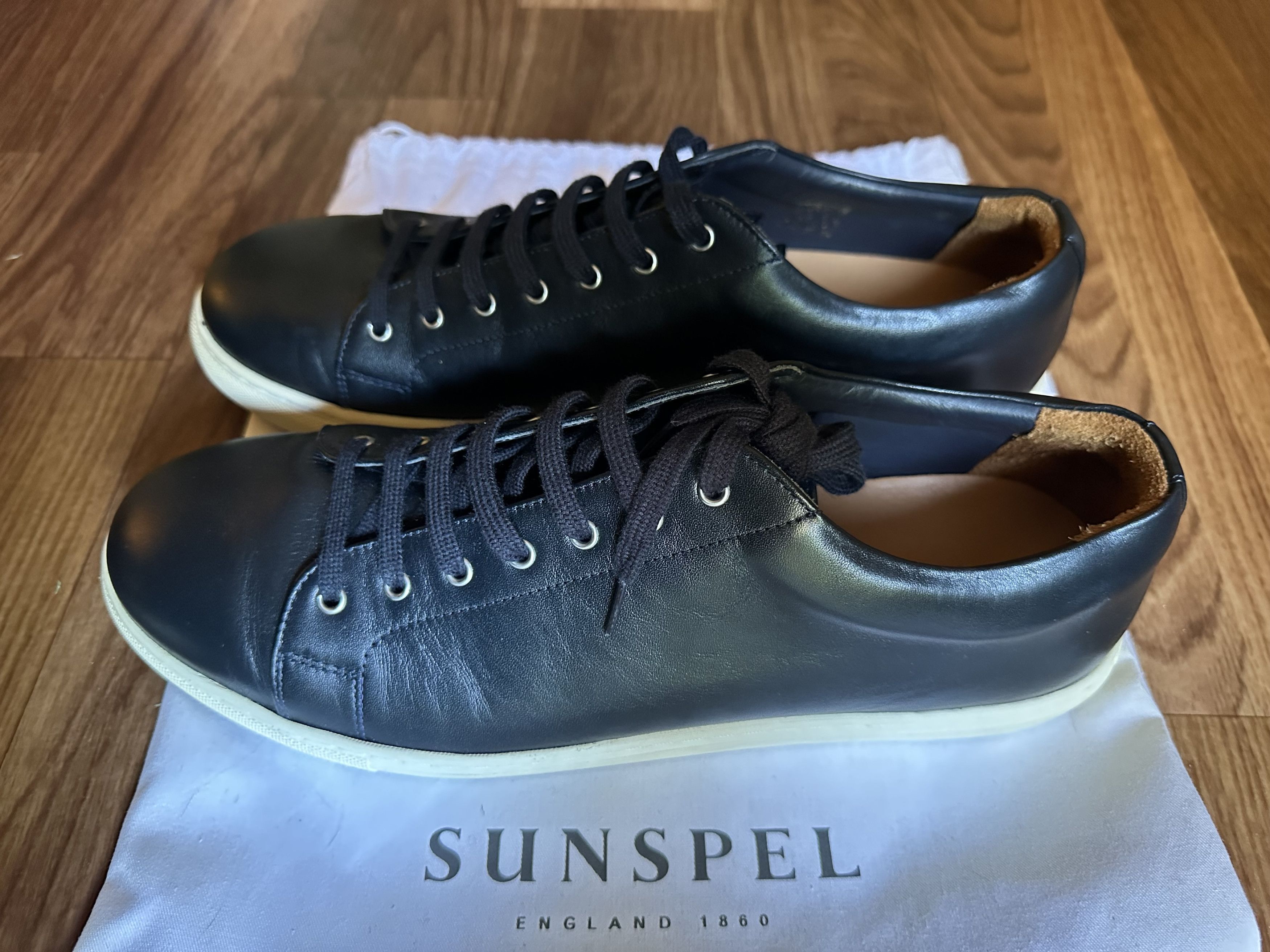 Sunspel Leather Tennis Shoe Size US 11 / EU 44 - 3 Thumbnail