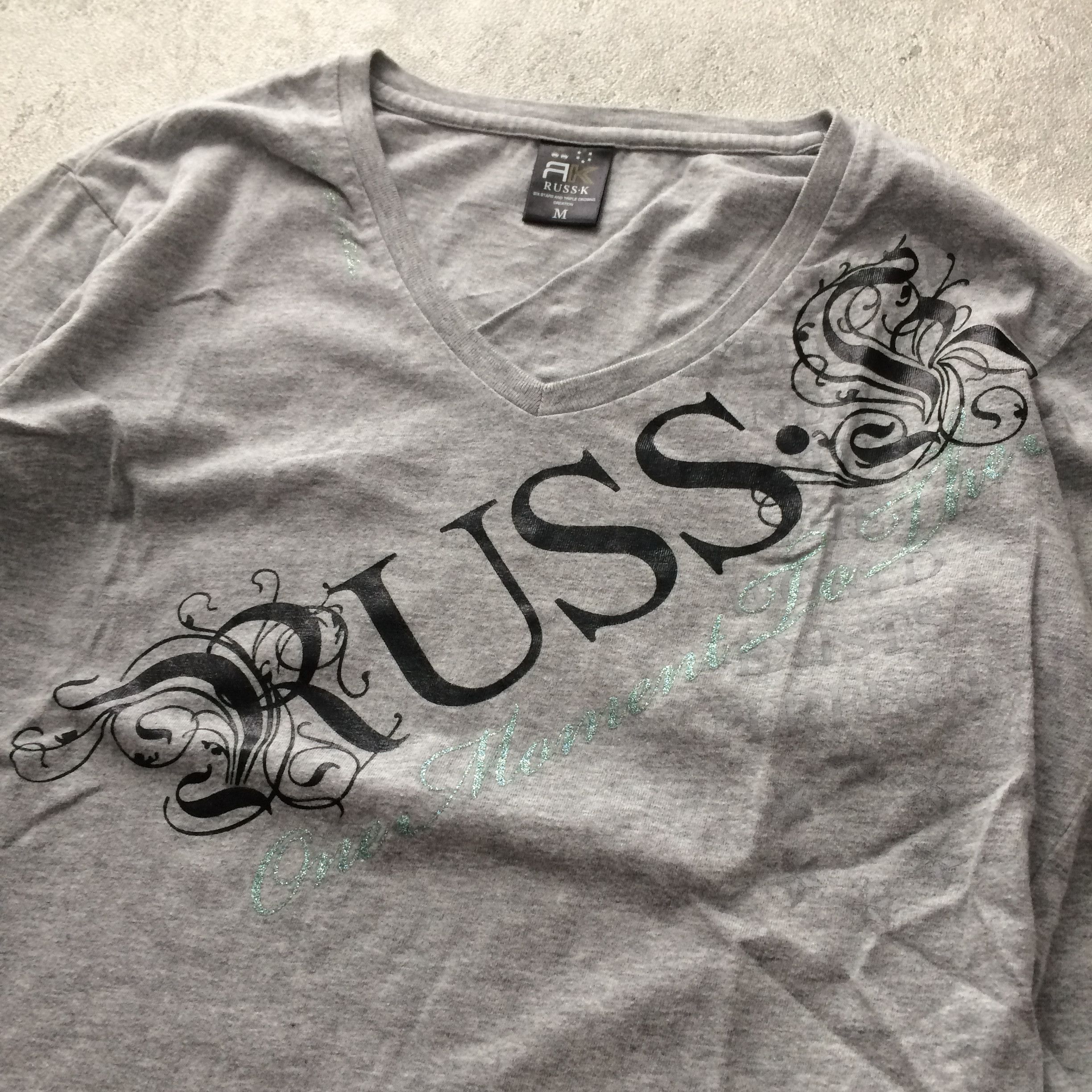 Japanese Brand Long Sleeve with Graphic Design from Russ-K Brand Poem Size US M / EU 48-50 / 2 - 2 Thumbnail