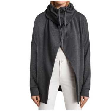 Allsaints AllSaints Brooke Sweat Drape Hoodie Black - Size S Size S / US 4 / IT 40 - 2 Thumbnail