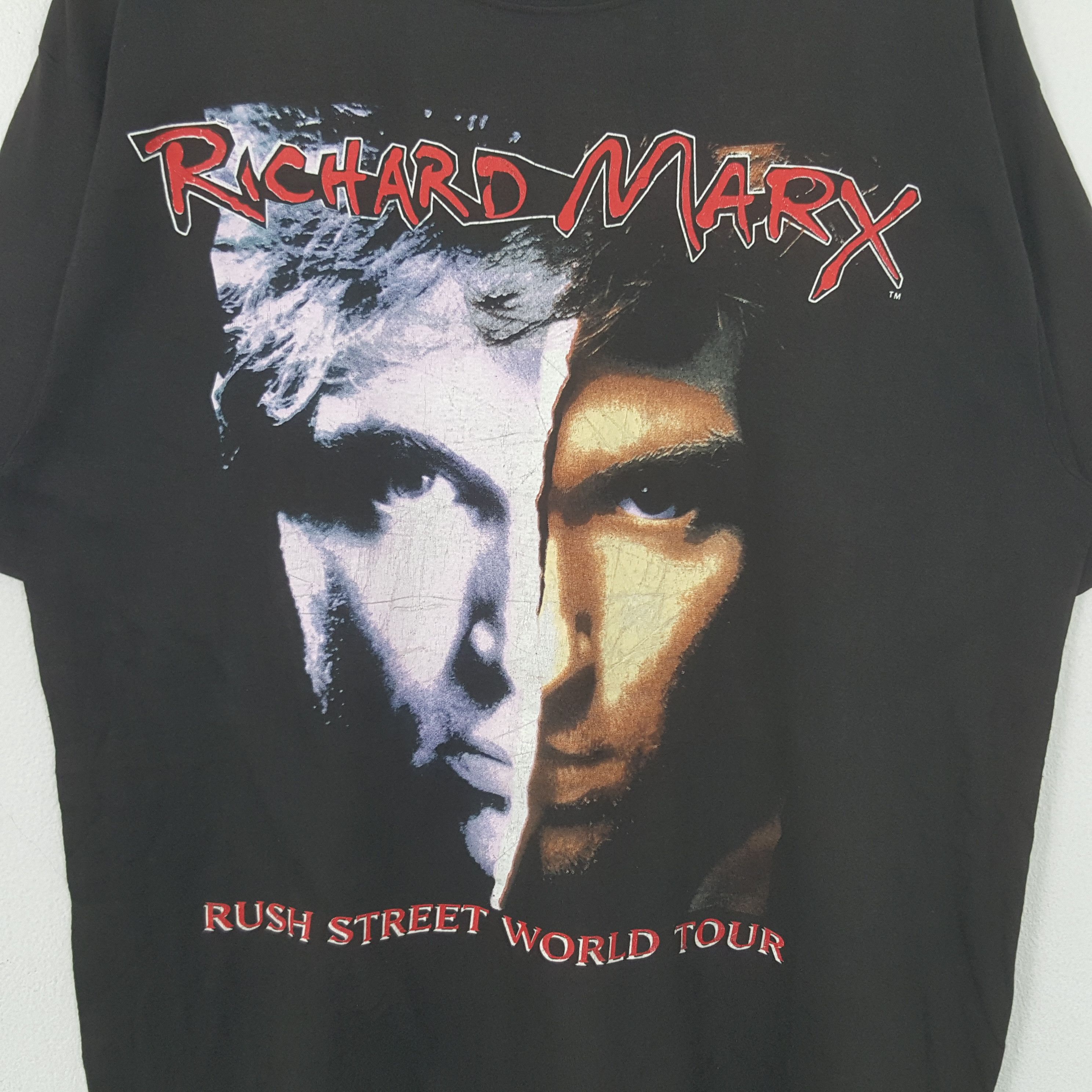 Band Tees Vintage 90's Richard Marx Rush Street World Tour Tshirt RR7 Size US L / EU 52-54 / 3 - 2 Thumbnail