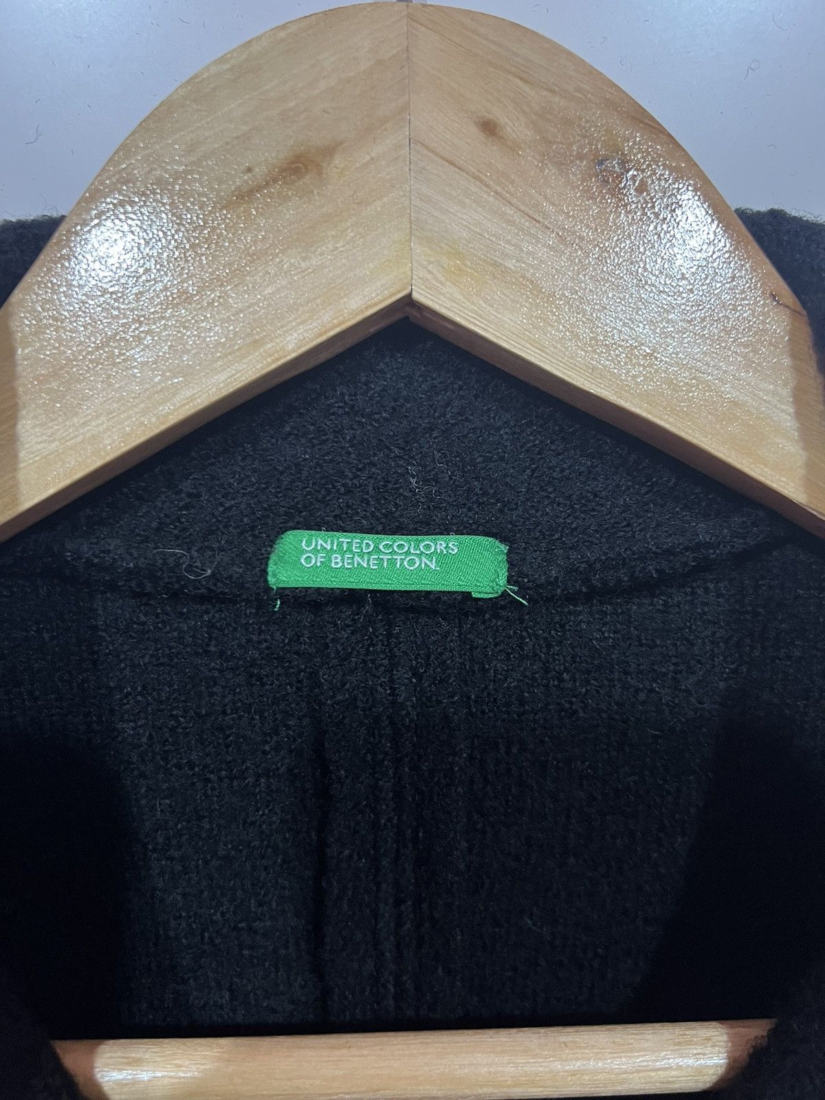 United Colors Of Benetton 🔥 UNITED COLORS BENETTON WATERFALL COLLAR CROPED COAT - L Size L / US 10 / IT 46 - 6 Thumbnail