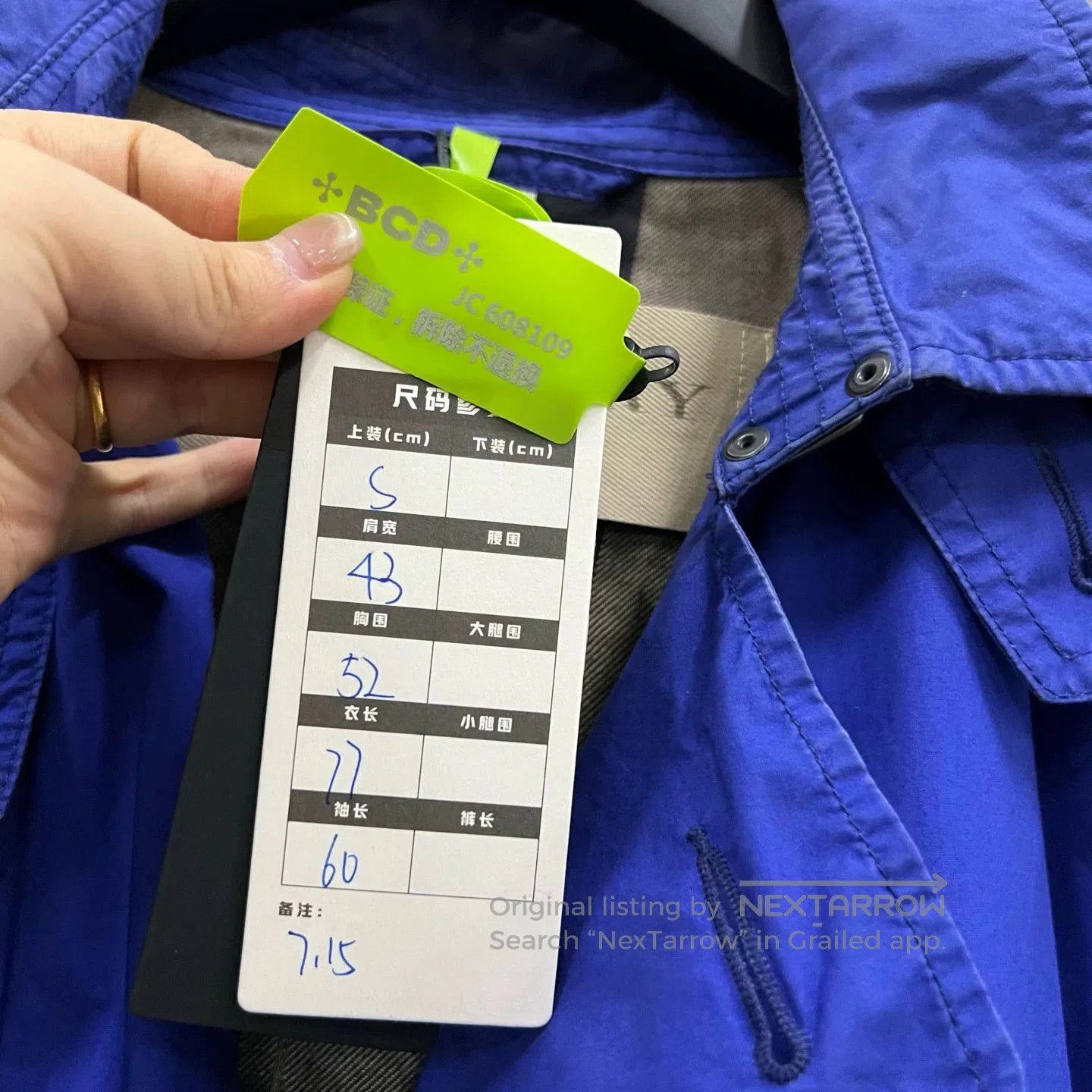 Burberry Burberry Blue Double-Breasted Trench Coat. Size S / US 4 / IT 40 - 5 Thumbnail