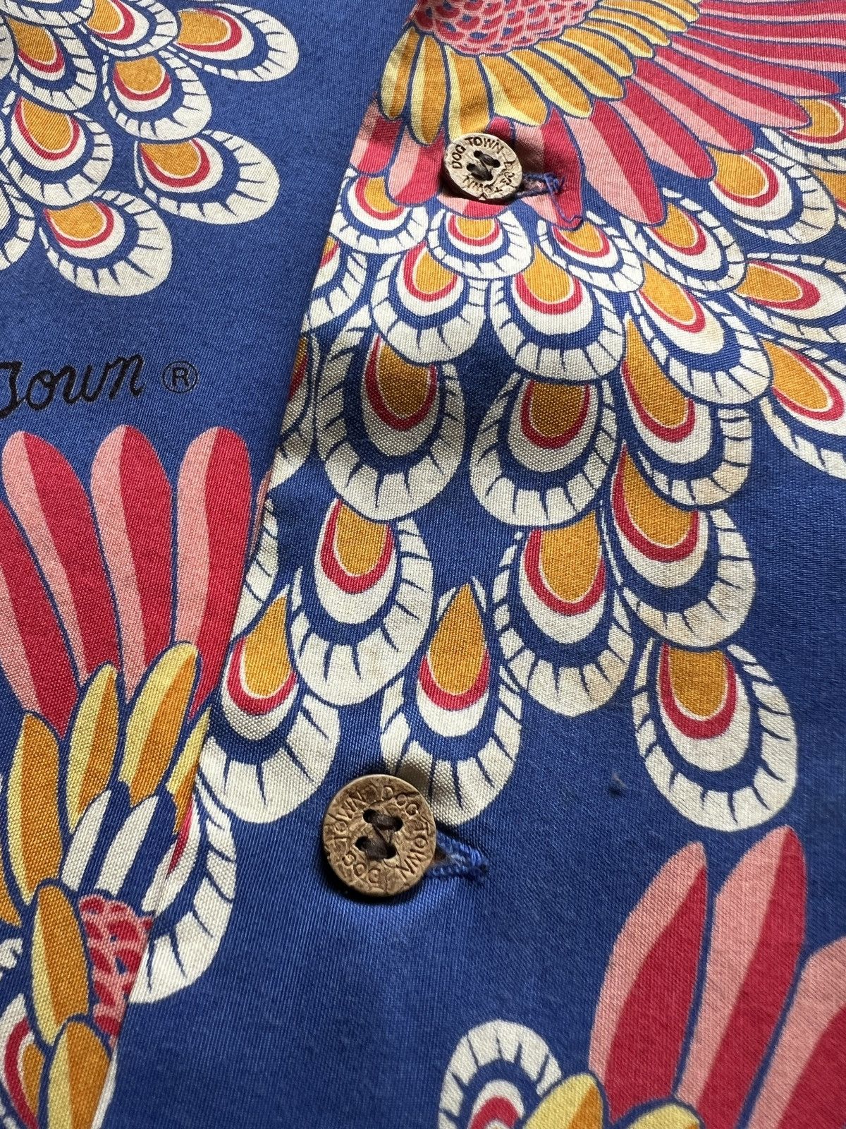 Dogtown Vtg DogTown Skate Japanese Motif Open Colar Hawaiian Shirt Size US L / EU 52-54 / 3 - 6 Thumbnail