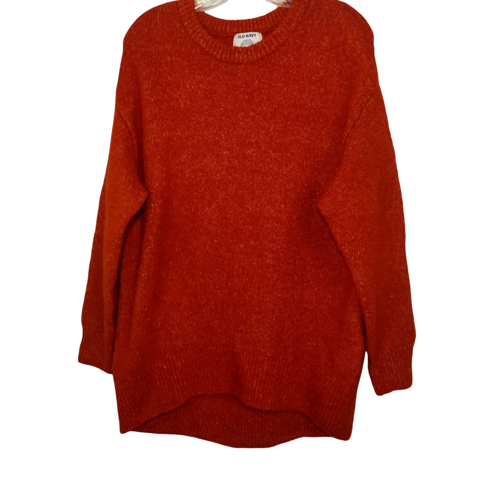 Old Navy Old Navy Sweater Long Sleeves Crew Neck Orange Sz Md Size M / US 6-8 / IT 42-44 - 4 Thumbnail