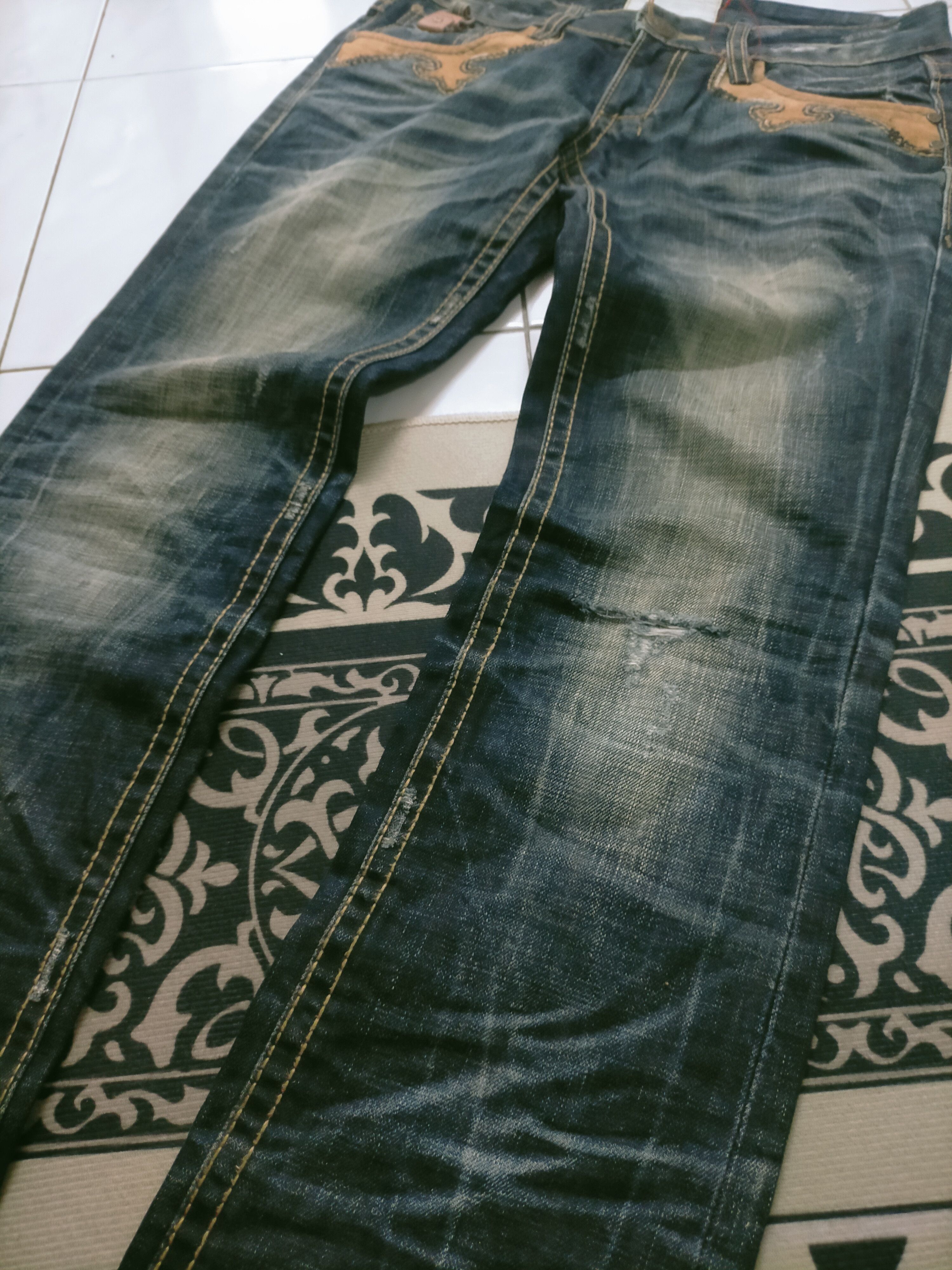 Tornado Mart 🔥 Lolita Distressed Mudwash Jeans Size US 29 - 4 Thumbnail