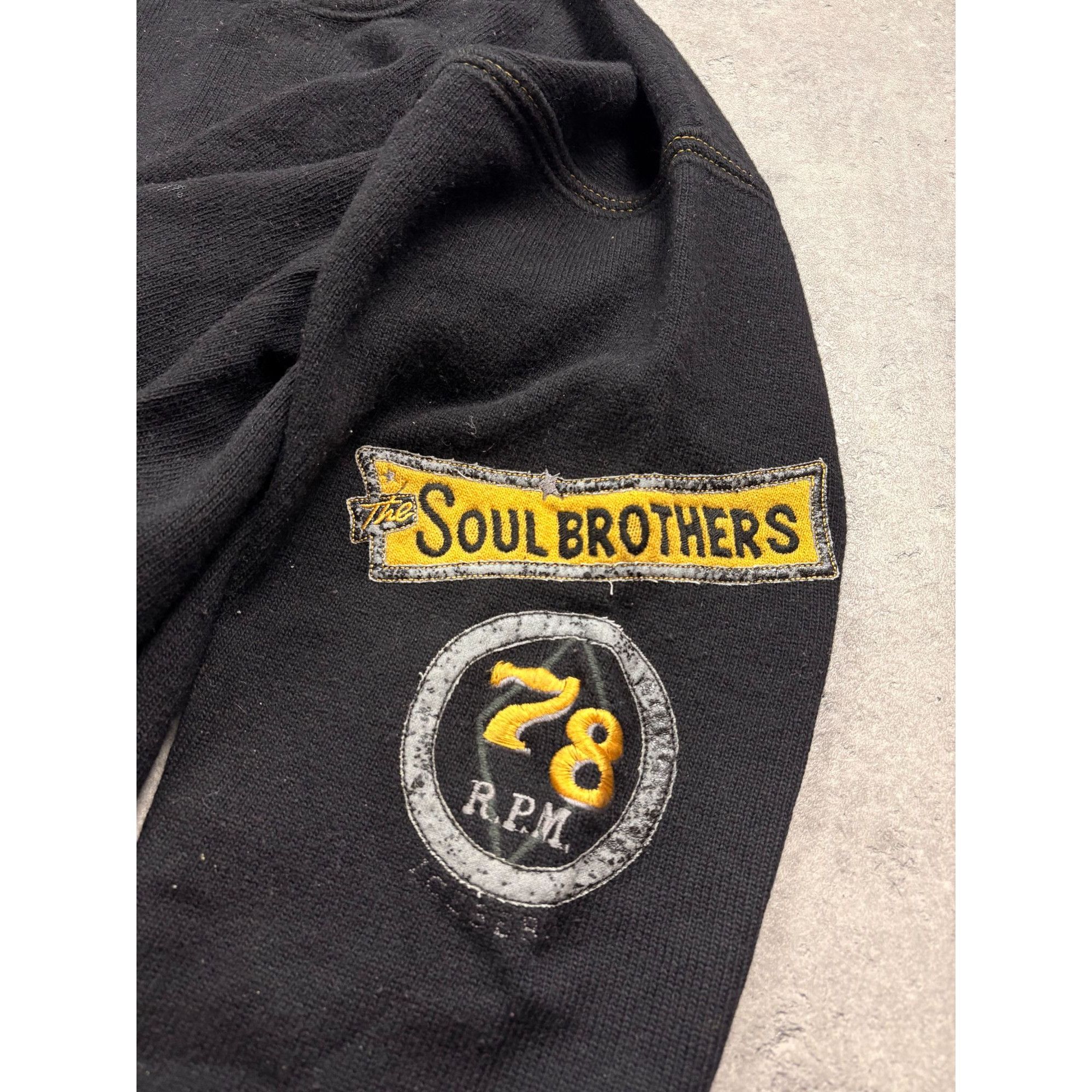 Iceberg Iceberg Mens Black Knit Crewneck Sweater With Soul Brothers Size US L / EU 52-54 / 3 - 10 Thumbnail