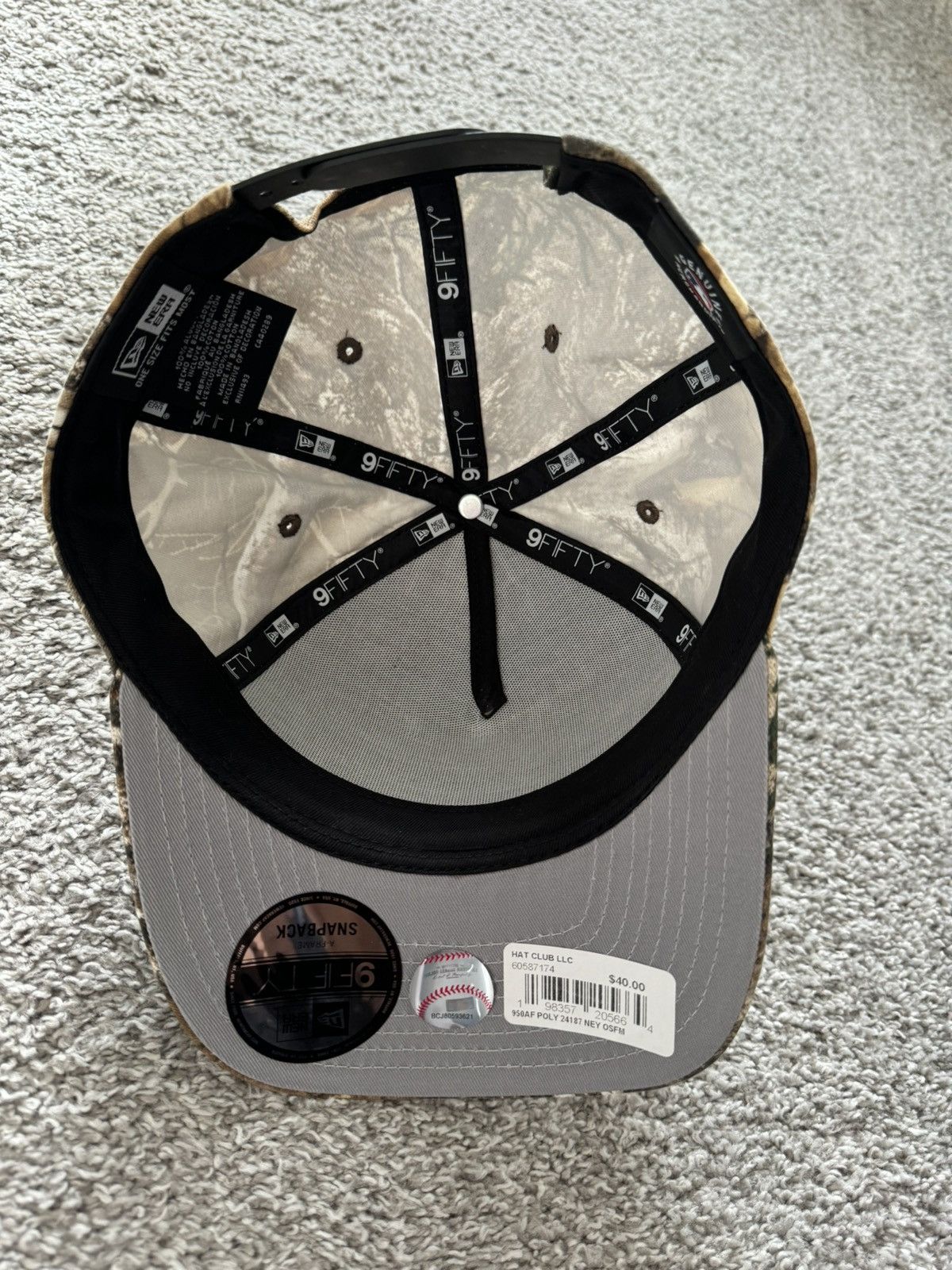 Hat Club Hat Club Yankees Real Tree/Tree Camo 9FIFTY A-Frame Size ONE SIZE - 4 Thumbnail