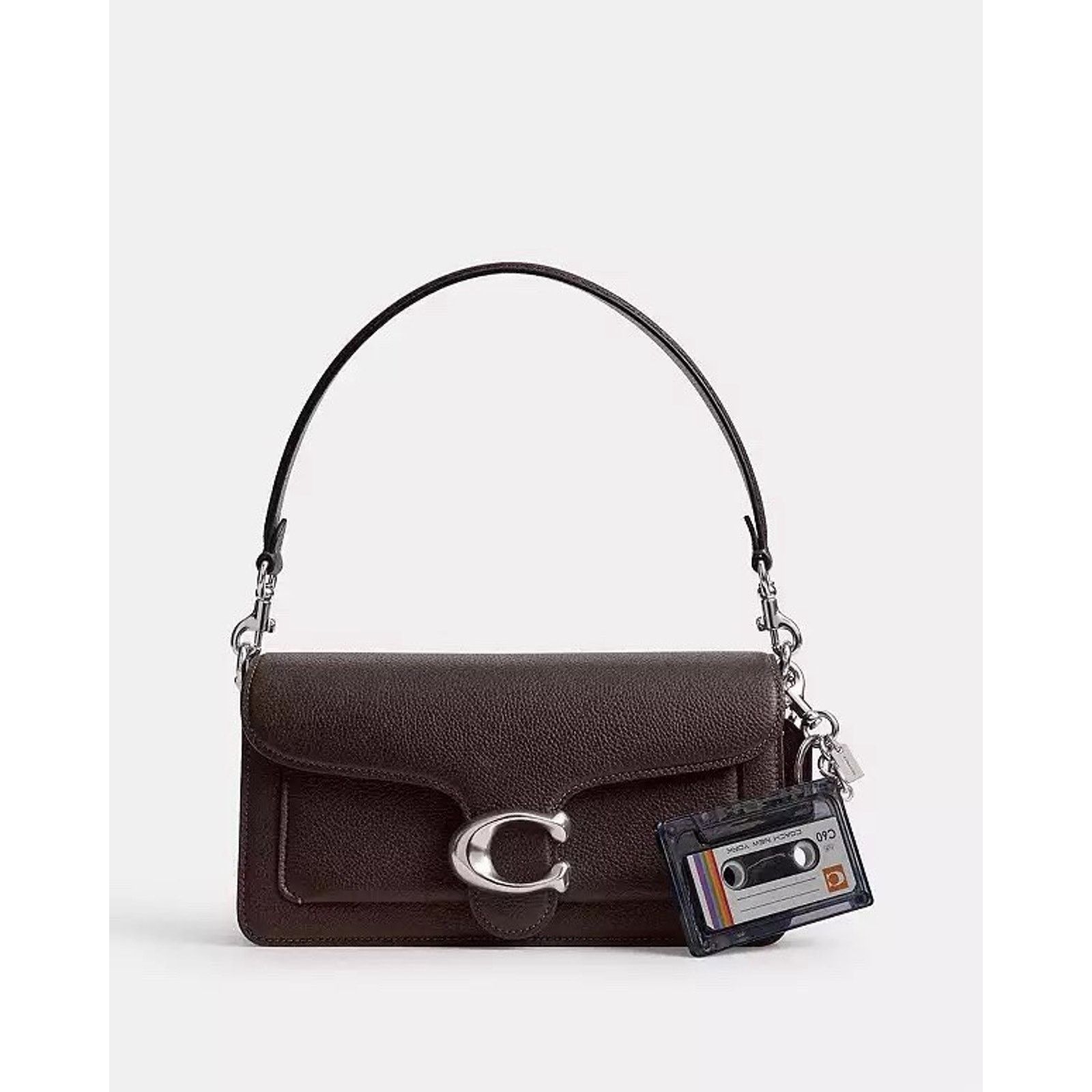 Coach NWT Coach Large Cassette Bag Charm Silver/Black CCD15 no bag Size ONE SIZE - 10 Thumbnail