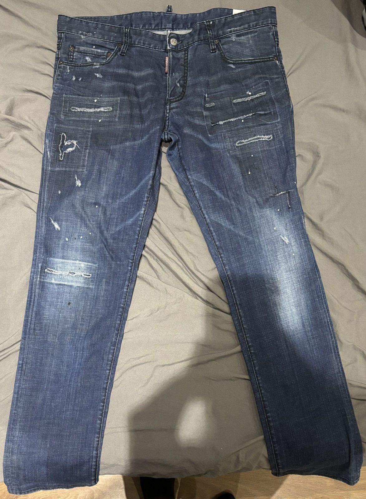 Dsquared2 Dsquared2 Distressed Slim Fit Jeans Size US 38 / EU 54 - 1 Thumbnail