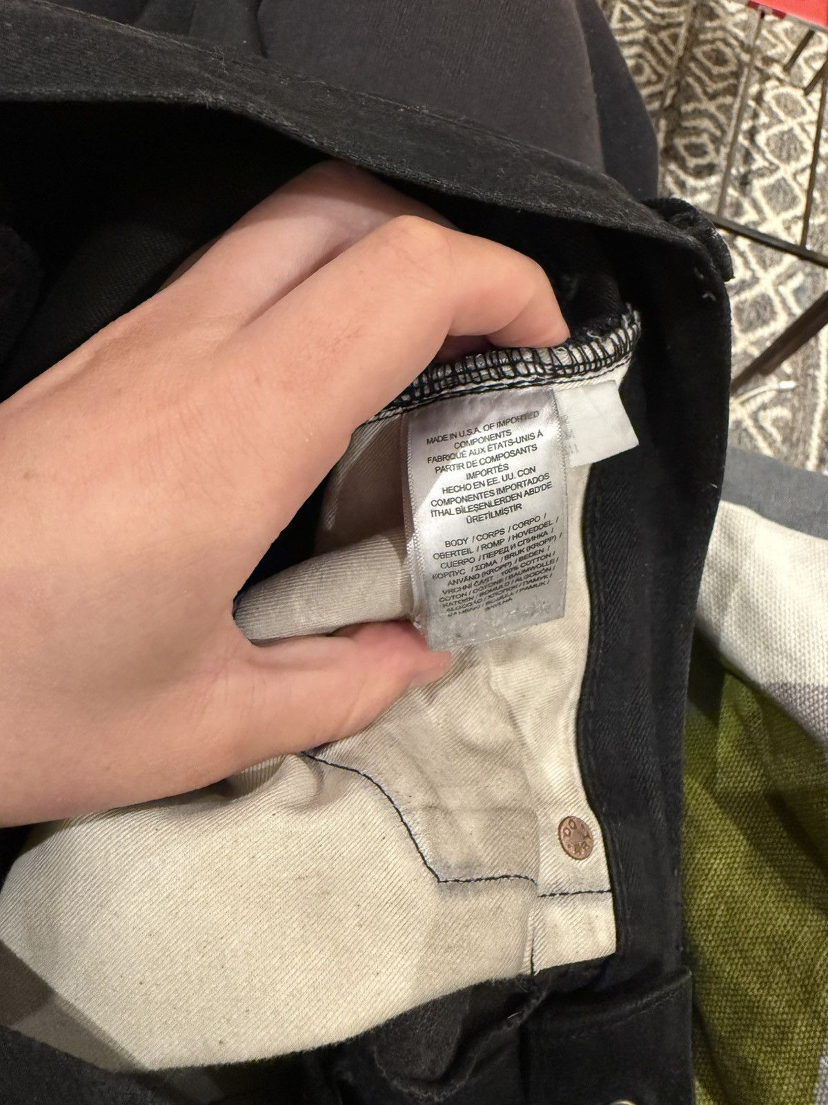 RRL Ralph Lauren RRL ralph lauren Slim Fit Black Selvedge Jean 31x32 Size US 31 - 12 Thumbnail