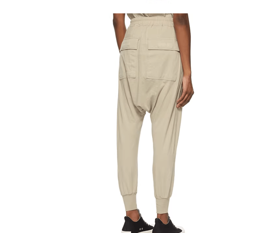 Rick Owens Drkshdw Rick Owens DRKSHDW Men's Black Drop Joggers Size US 32 / EU 48 - 2 Thumbnail
