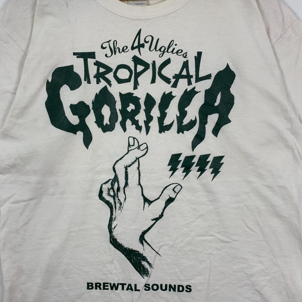 Vintage TROPICAL GORILLA The 4 Uglies Japan Hardcore PunkBand Tshirt Size US L / EU 52-54 / 3 - 4 Thumbnail