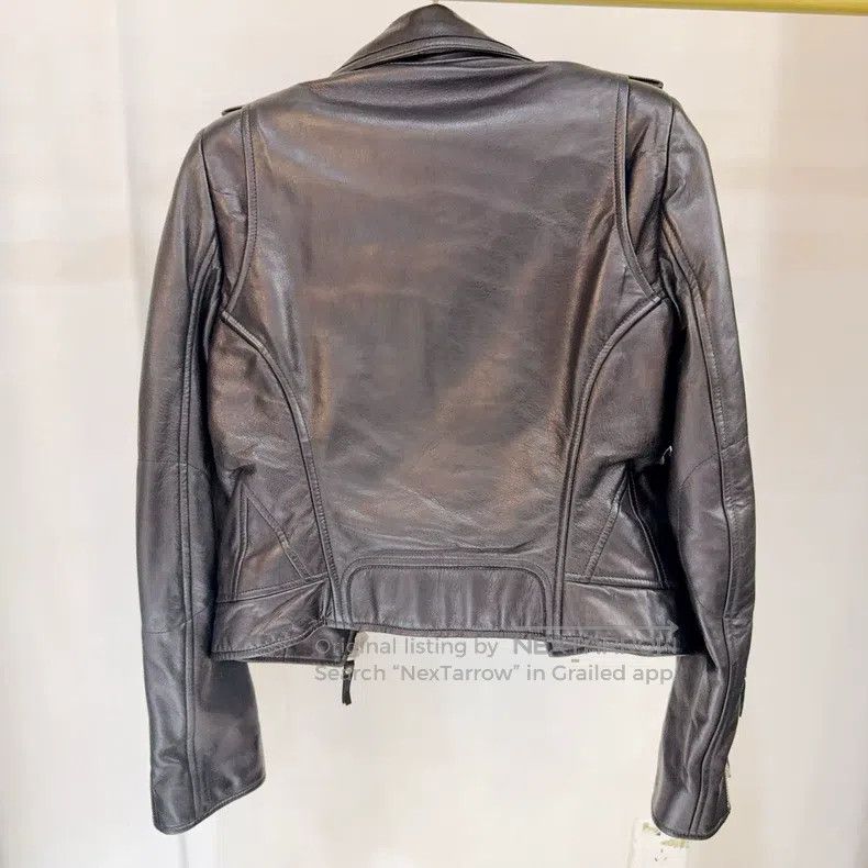 Balenciaga Balenciaga Black Leather Jacket Size S / US 4 / IT 40 - 2 Thumbnail