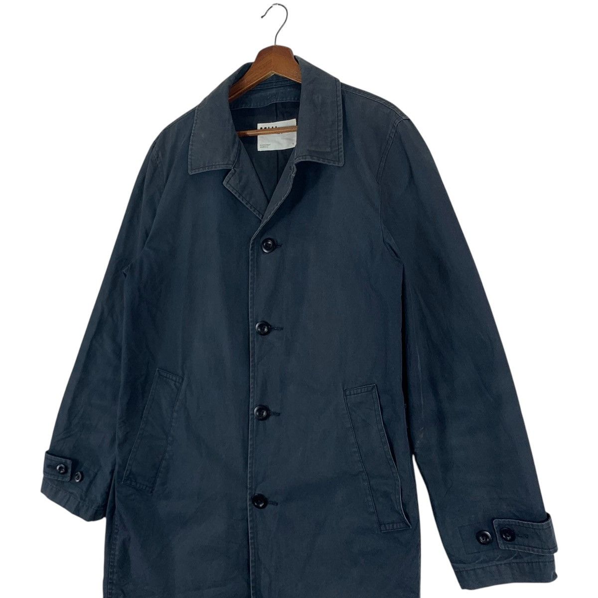 Margaret Howell VINTAGE MARGARET HOWELL BLACK OVERCOAT Size US L / EU 52-54 / 3 - 2 Thumbnail