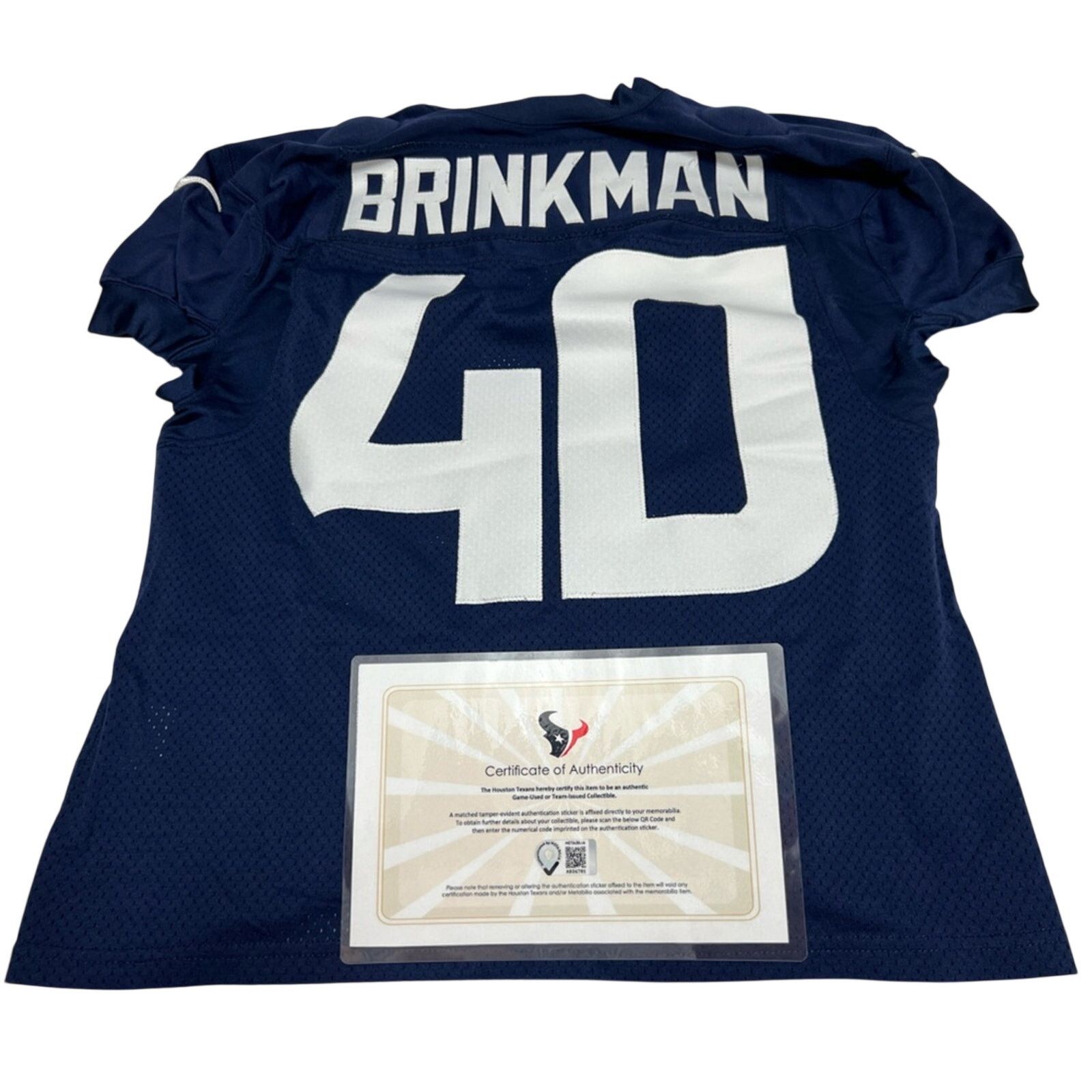 Nike Austin Brinkman Practice-Worn Jersey Houston Texan Authentic Size US XL / EU 56 / 4 - 1 Thumbnail