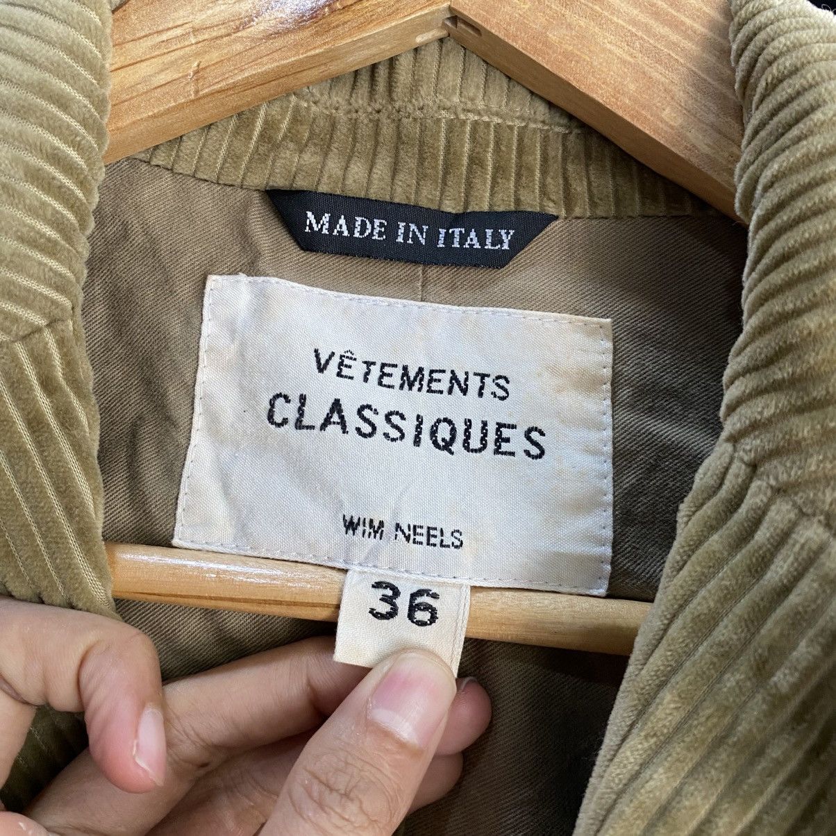 Vetements De Sport By Wim Neels VINTAGE‼️Vetements Classiques Wim Neels Made Italy Corduroy Size US S / EU 44-46 / 1 - 10 Thumbnail