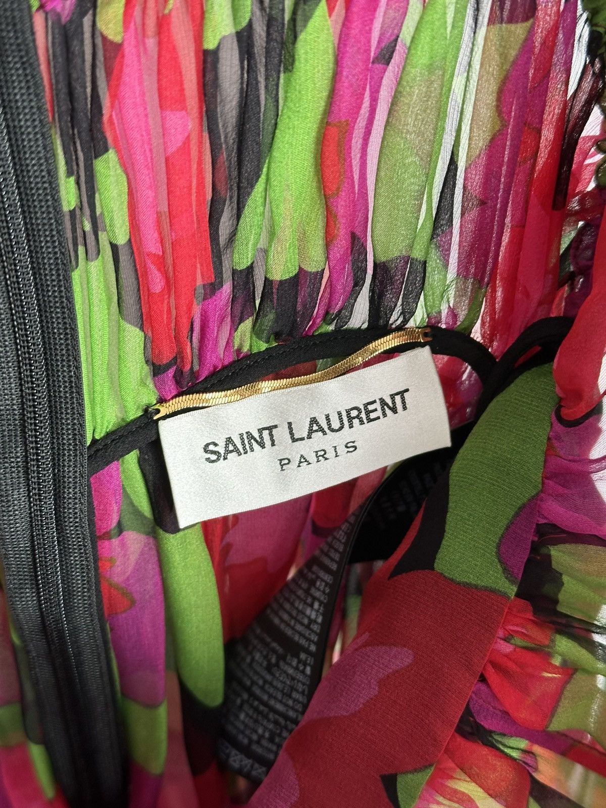 Saint Laurent Paris Saint Laurent Multicolor dress Size XS / US 0-2 / IT 36-38 - 8 Thumbnail