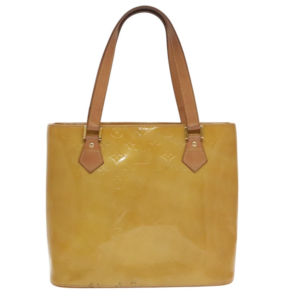 Louis Vuitton Houston Yellow Patent Leather Handbag (Pre-Owned) Size ONE SIZE - 1 Thumbnail