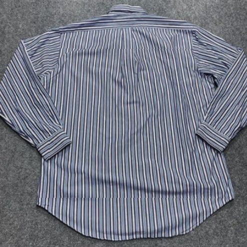 Ralph Lauren VINTAGE Ralph Lauren Shirt Mens Large Blue Striped Yarmouth Button Down Long Sleeve Size US L / EU 52-54 / 3 - 5 Thumbnail