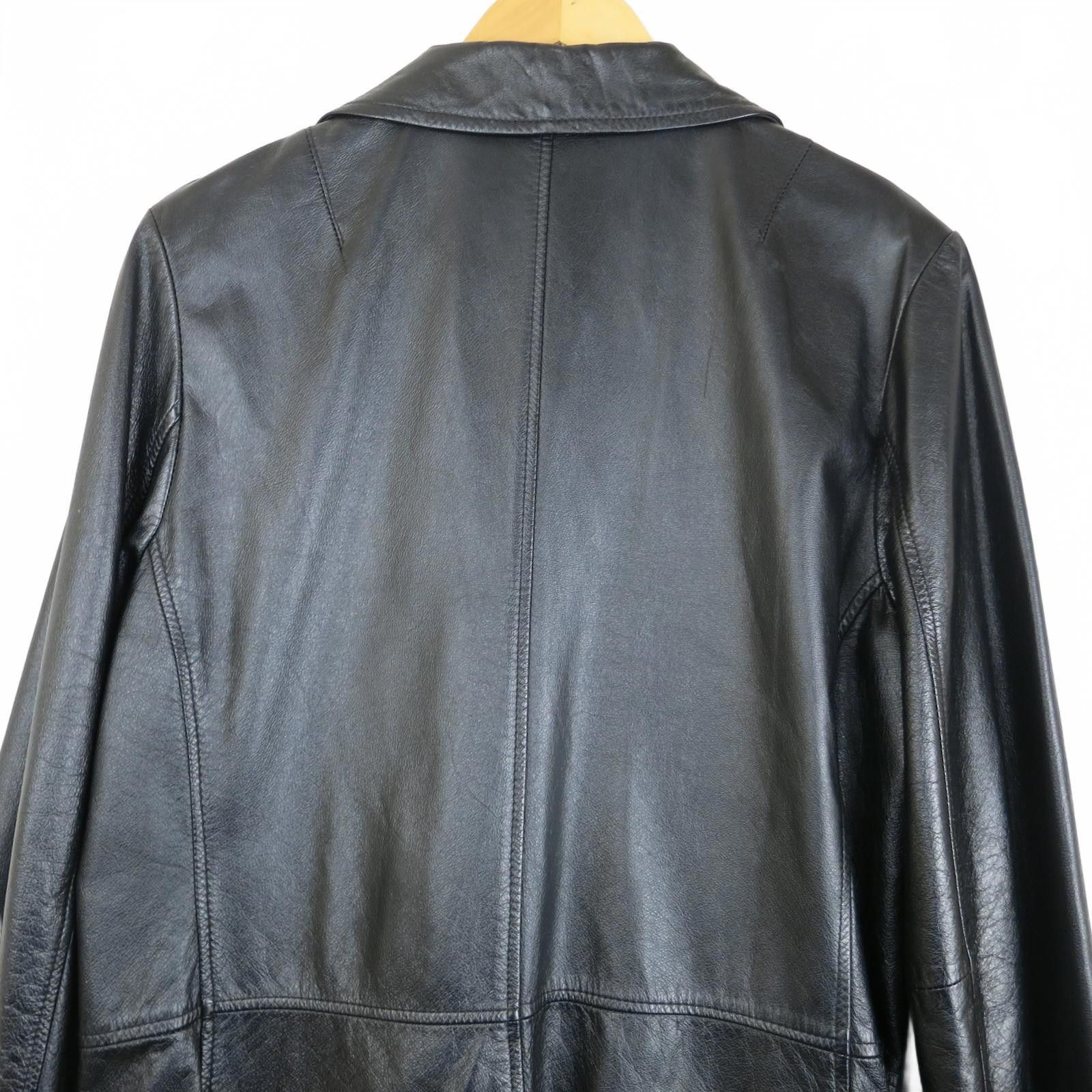 American Eagle Outfitters American Eagle Black Leather Button-Up Car Coat Women's M Size M / US 6-8 / IT 42-44 - 6 Thumbnail