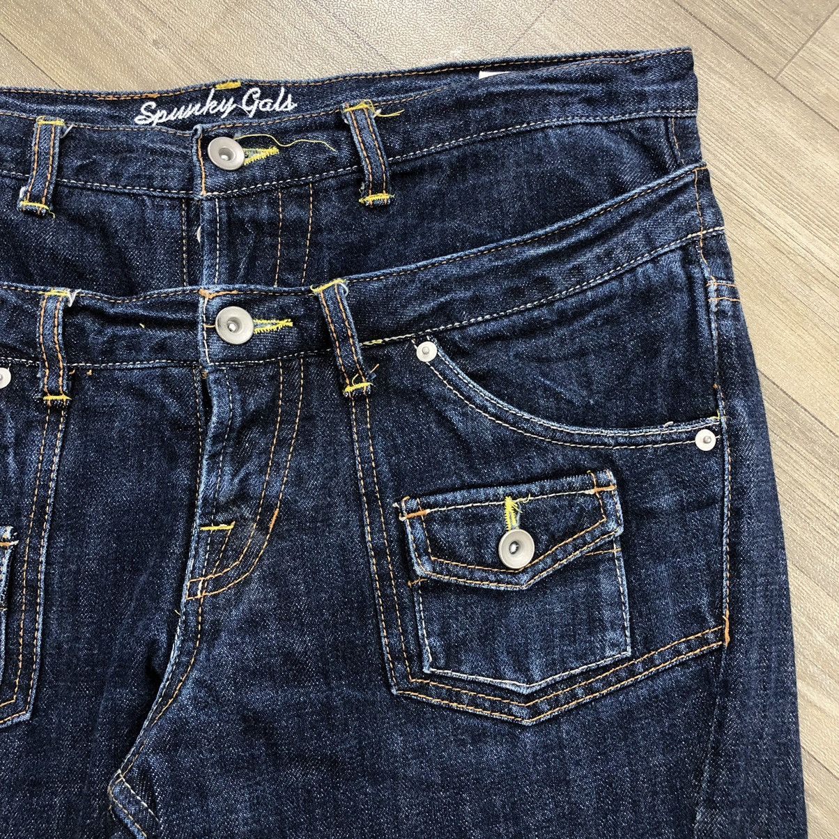 If Six Was Nine × Japanese Brand × PPFM Y2K Spunky Gals Double Waist Multipocket Bust Pants Jeans Size US 36 / EU 52 - 6 Thumbnail