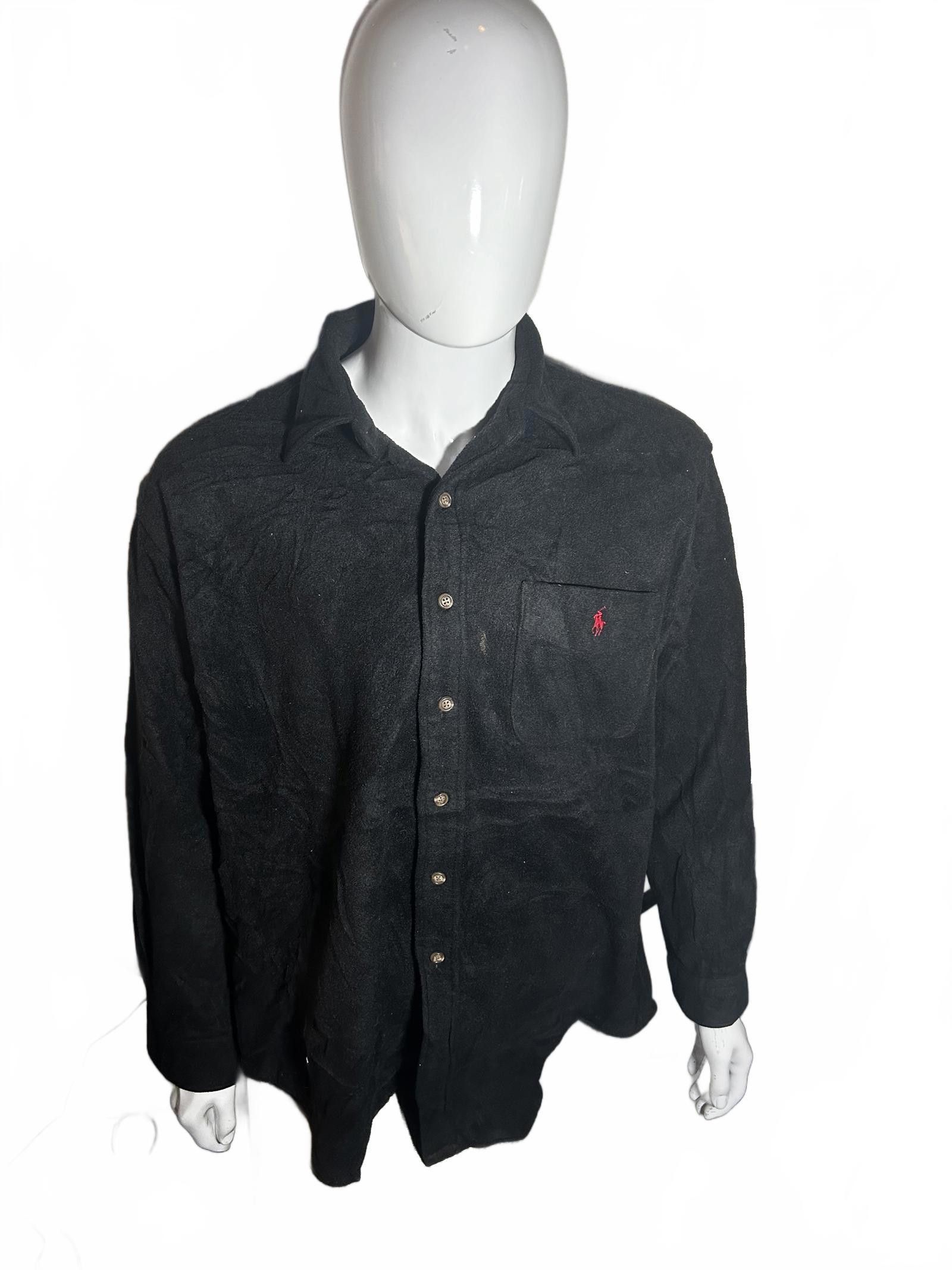 Polo Ralph Lauren Polo Ralph Lauren Flannel Shirt – Classic Black Style Size US L / EU 52-54 / 3 - 1 Thumbnail