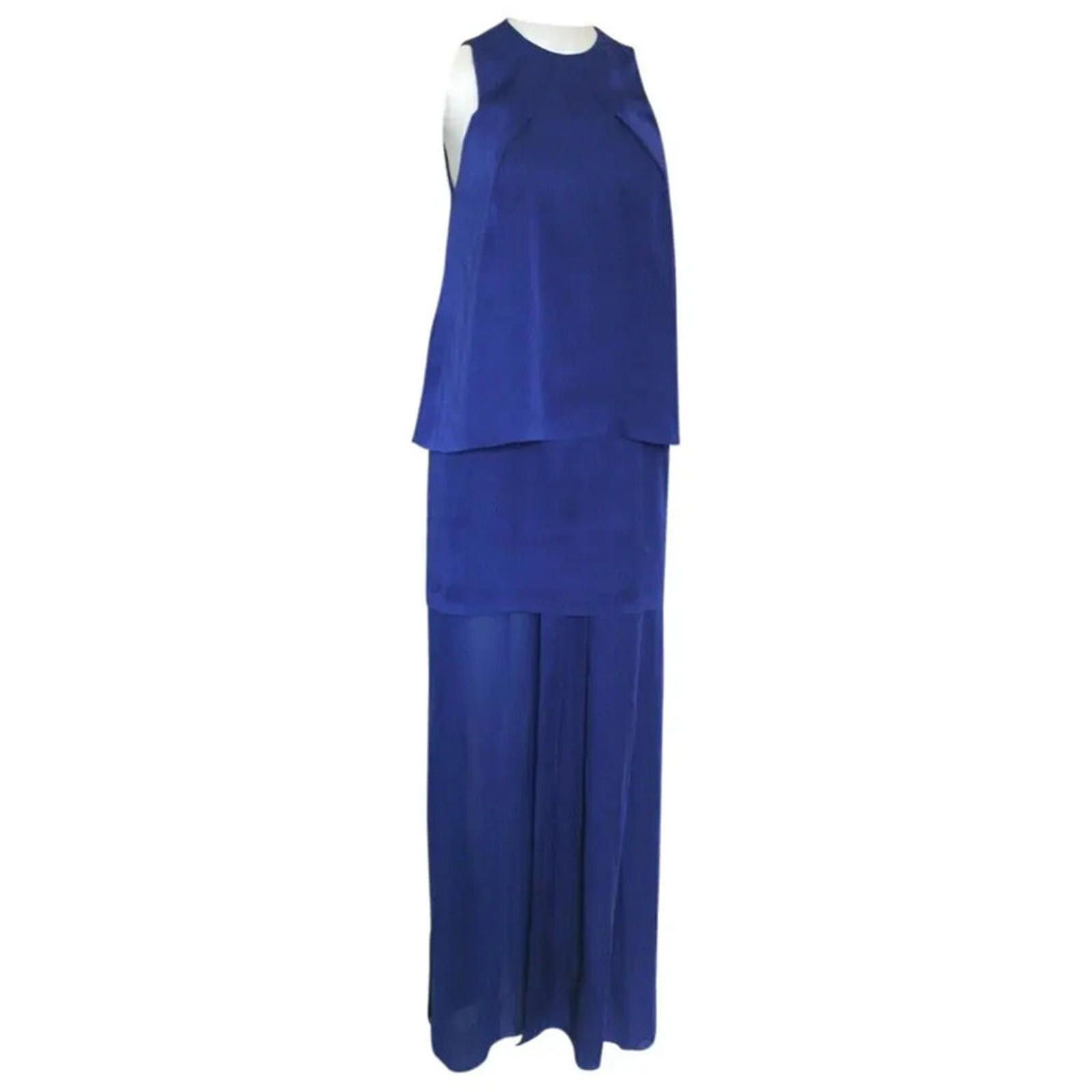 Acne Studios Acne Blue Long Maxi Barika dress F 36 UK 8 Size S / US 4 / IT 40 - 1 Thumbnail