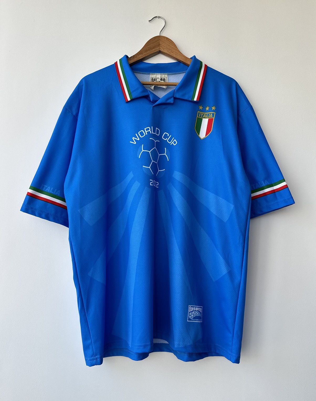 Vintage Italy National Team 2002 World Cup Shirt Faspen Men's XL Size US L / EU 52-54 / 3 - 2 Thumbnail