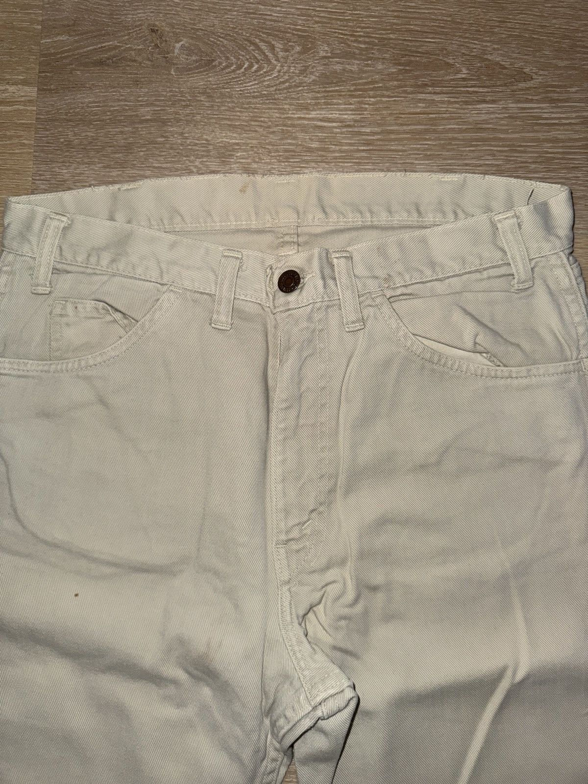 Levi's Vintage 60’s Big E Levi’s White Tab Bell Bottom Denim Jeans Size US 32 / EU 48 - 6 Thumbnail