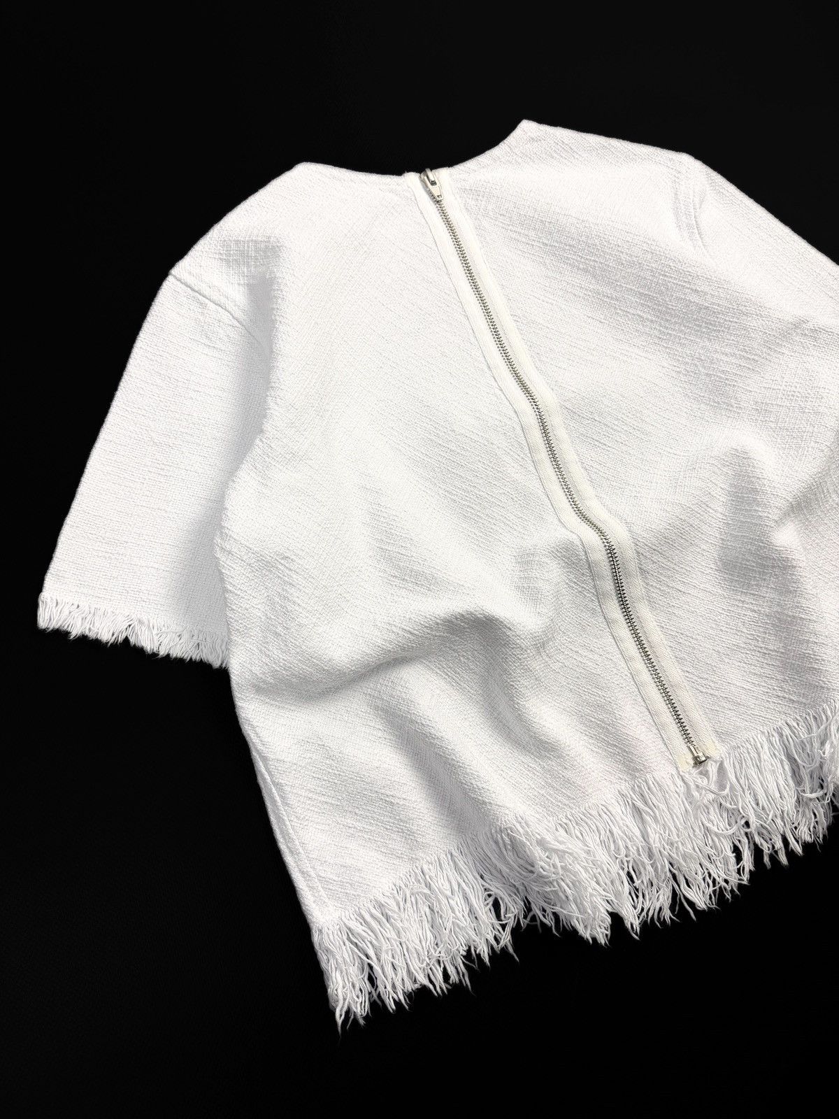 Alexander Wang Alexander Wang Archive Frayed Burlap Crop Top Designer Rare Size S / US 4 / IT 40 - 10 Thumbnail