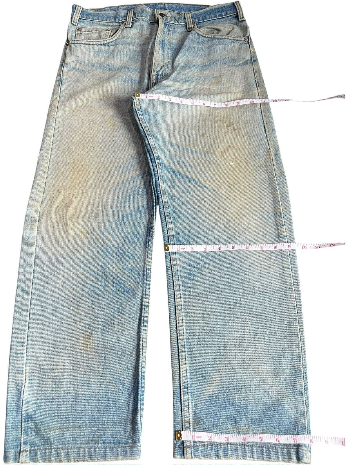Levi's Vintage 90s Levis 505 Mud Wash Distress Loose Jeans Size US 33 - 8 Thumbnail