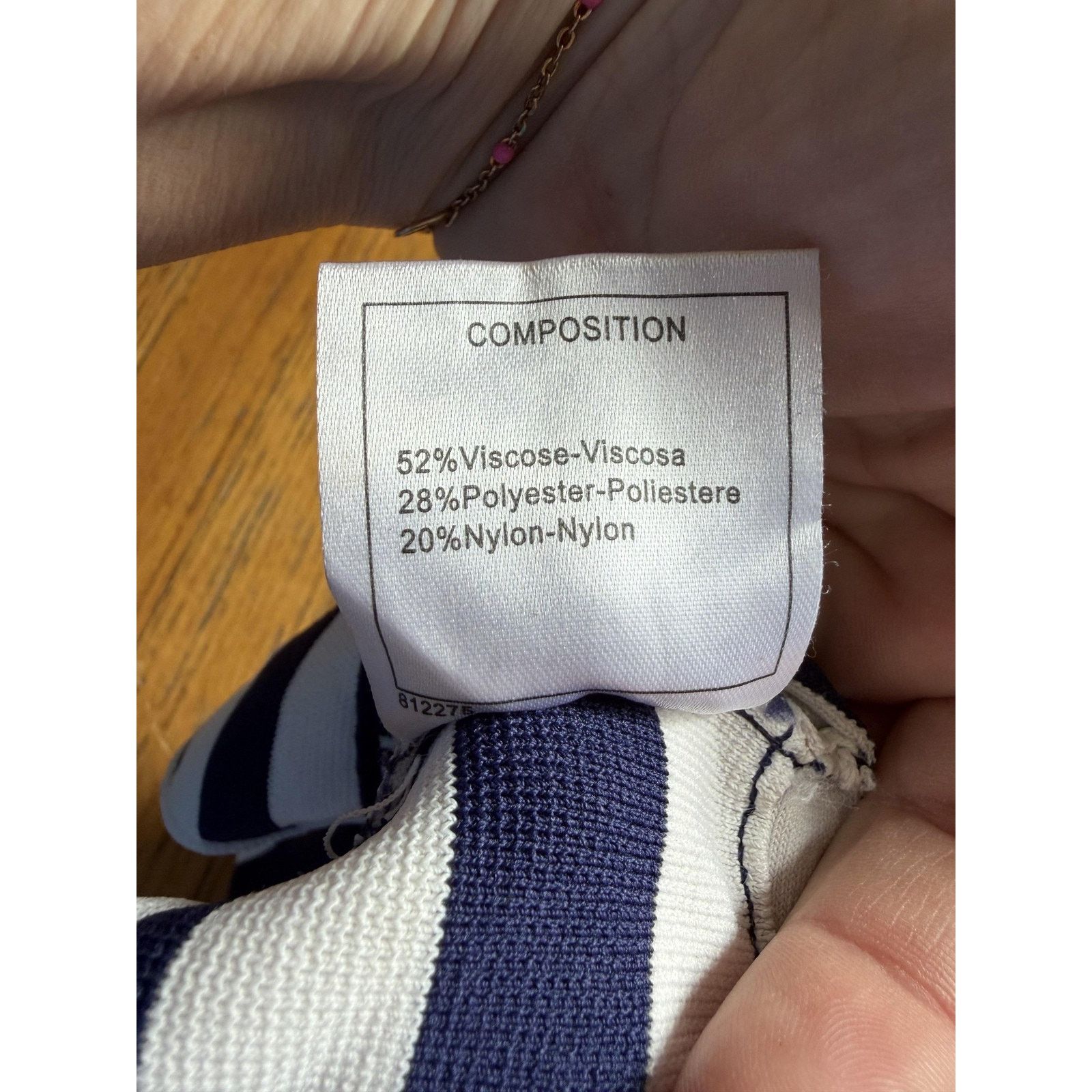 Christian Dior Monsieur Christian Dior Bralette 38 M Blue Striped J'Adior Logo Knit Size ONE SIZE - 4 Thumbnail