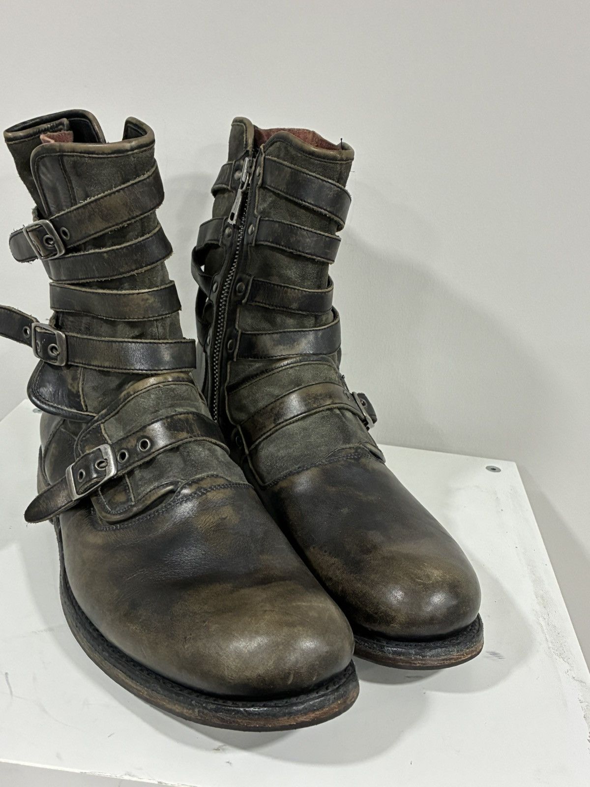 John Varvatos Triple buckle engineer boot 13 Size US 13 / EU 46 - 11 Thumbnail