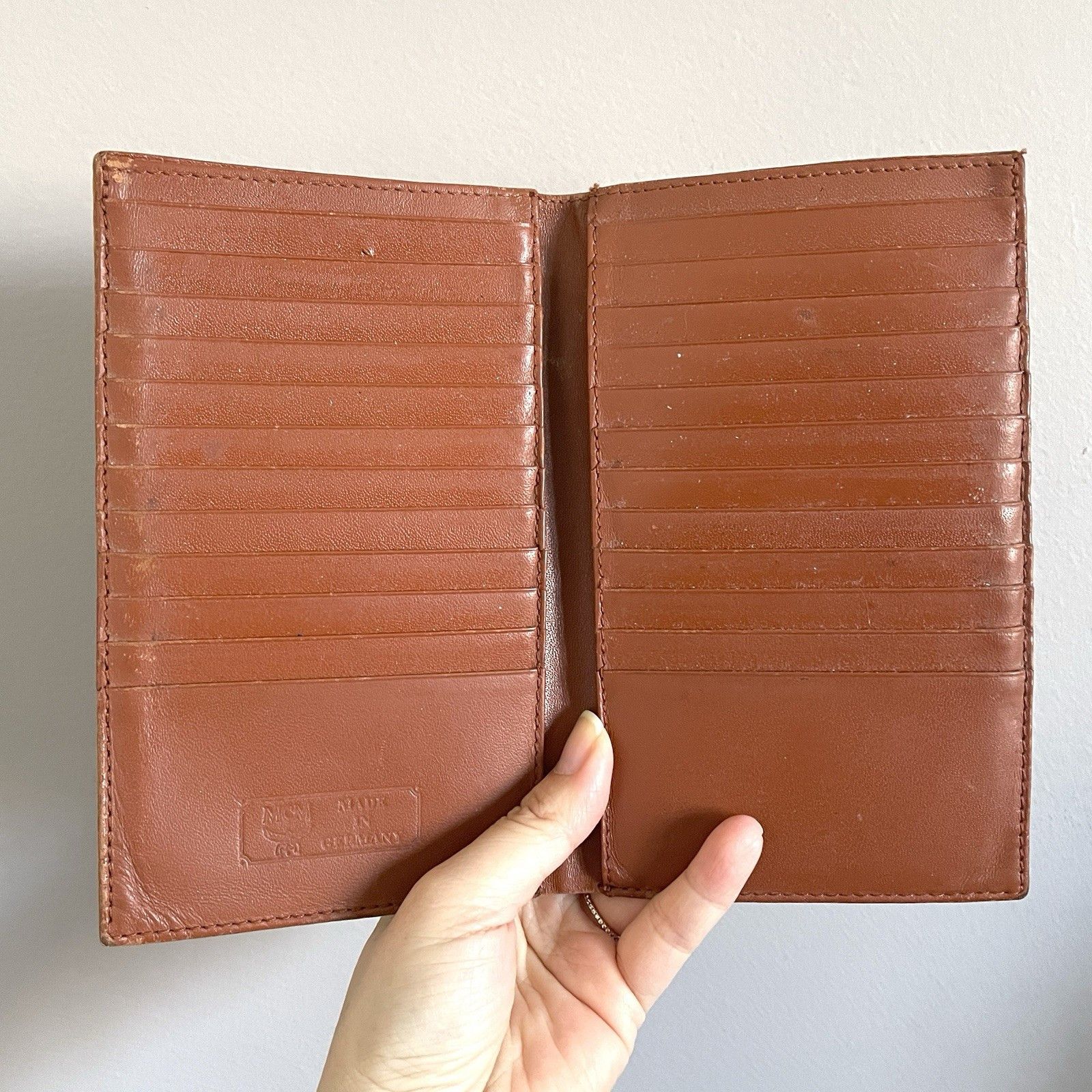 MCM Vintage MCM Cognac Visetos Leather Wallet & Cardholder Size ONE SIZE - 9 Thumbnail