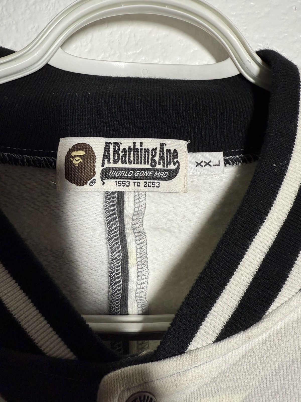 Bape Bape City Camo Shark Sweat Varsity Jacket GLOW IN THE DARK Size US XXL / EU 58 / 5 - 11 Thumbnail